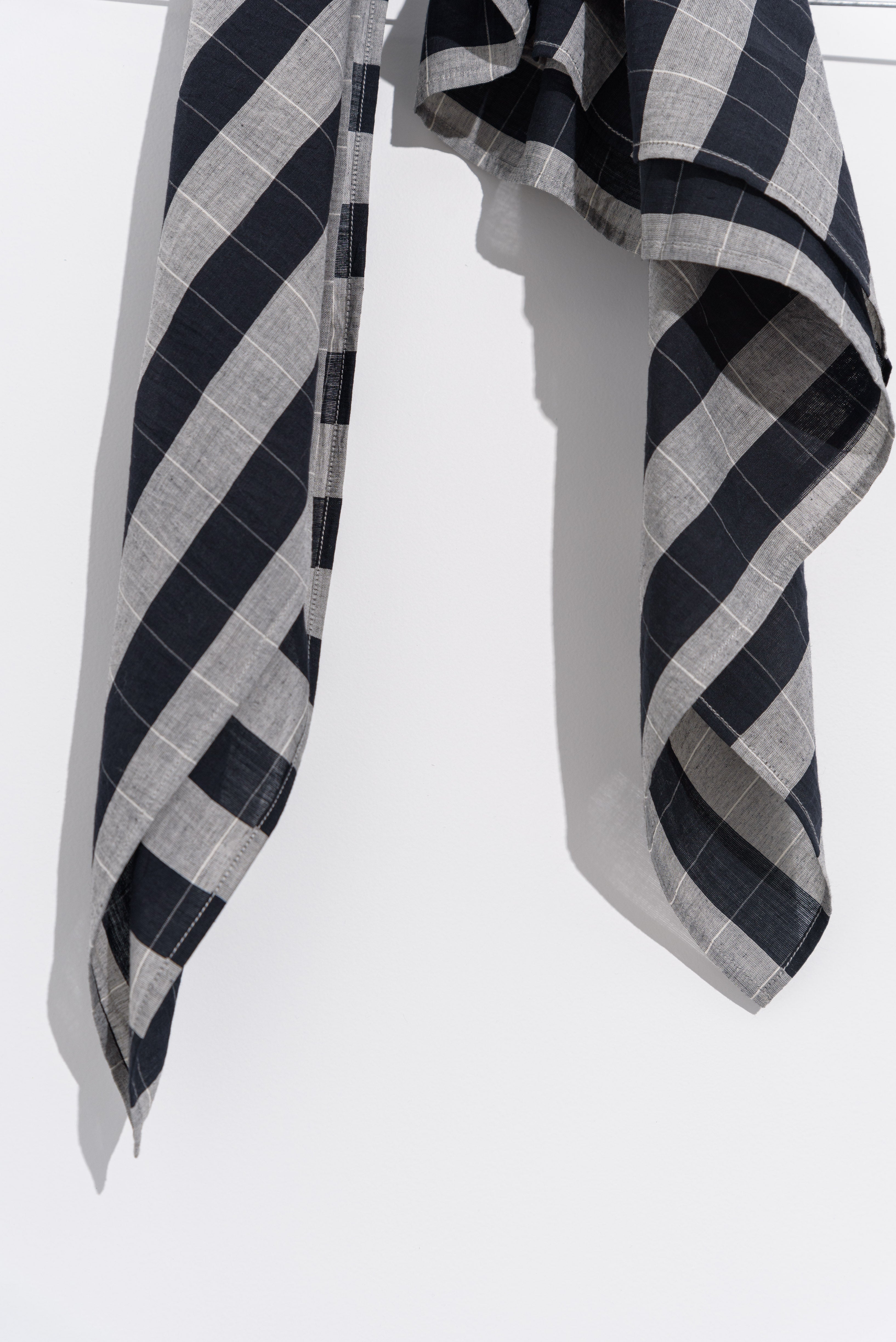 Monochrome striped bandana