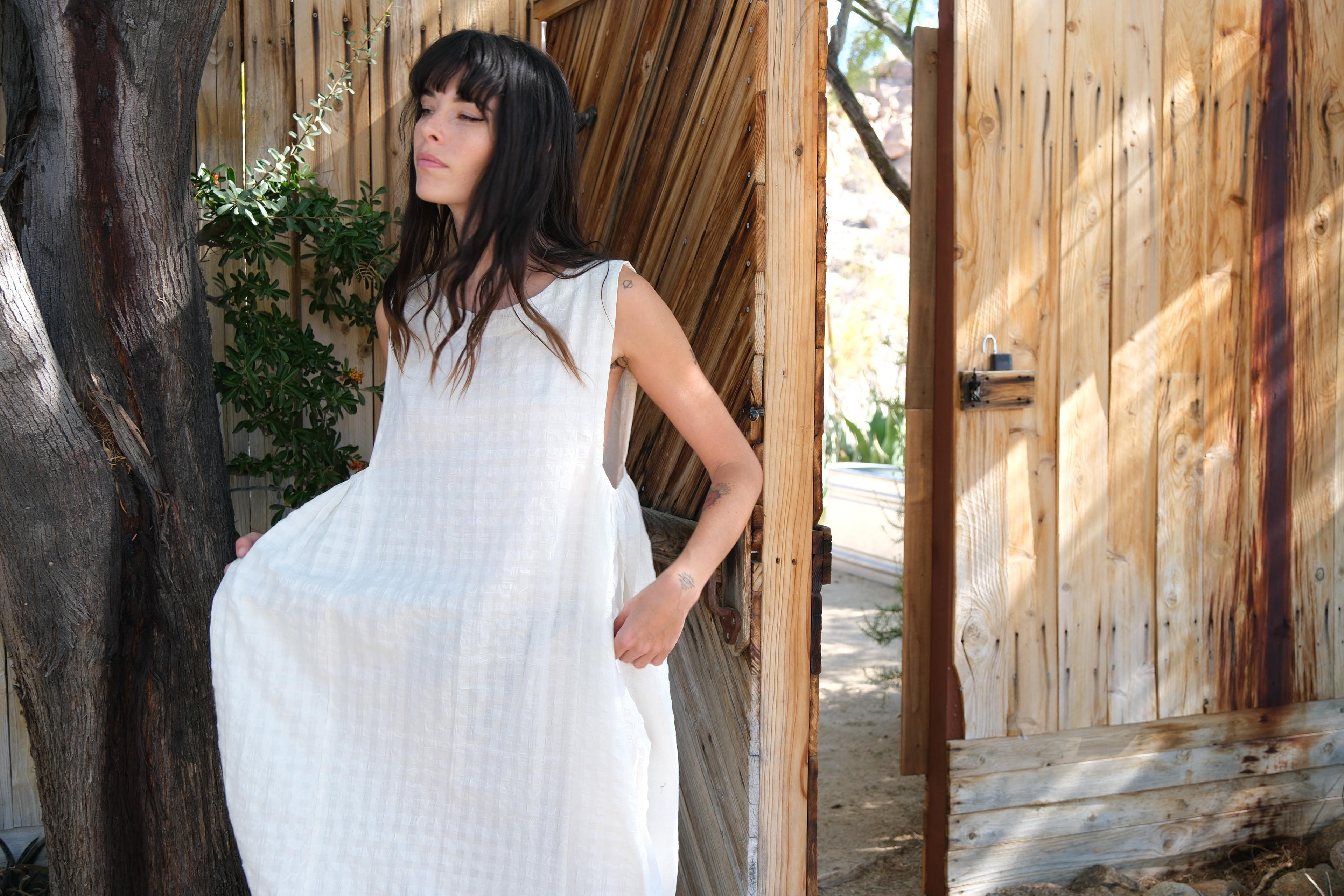 Crinkly Midi dress