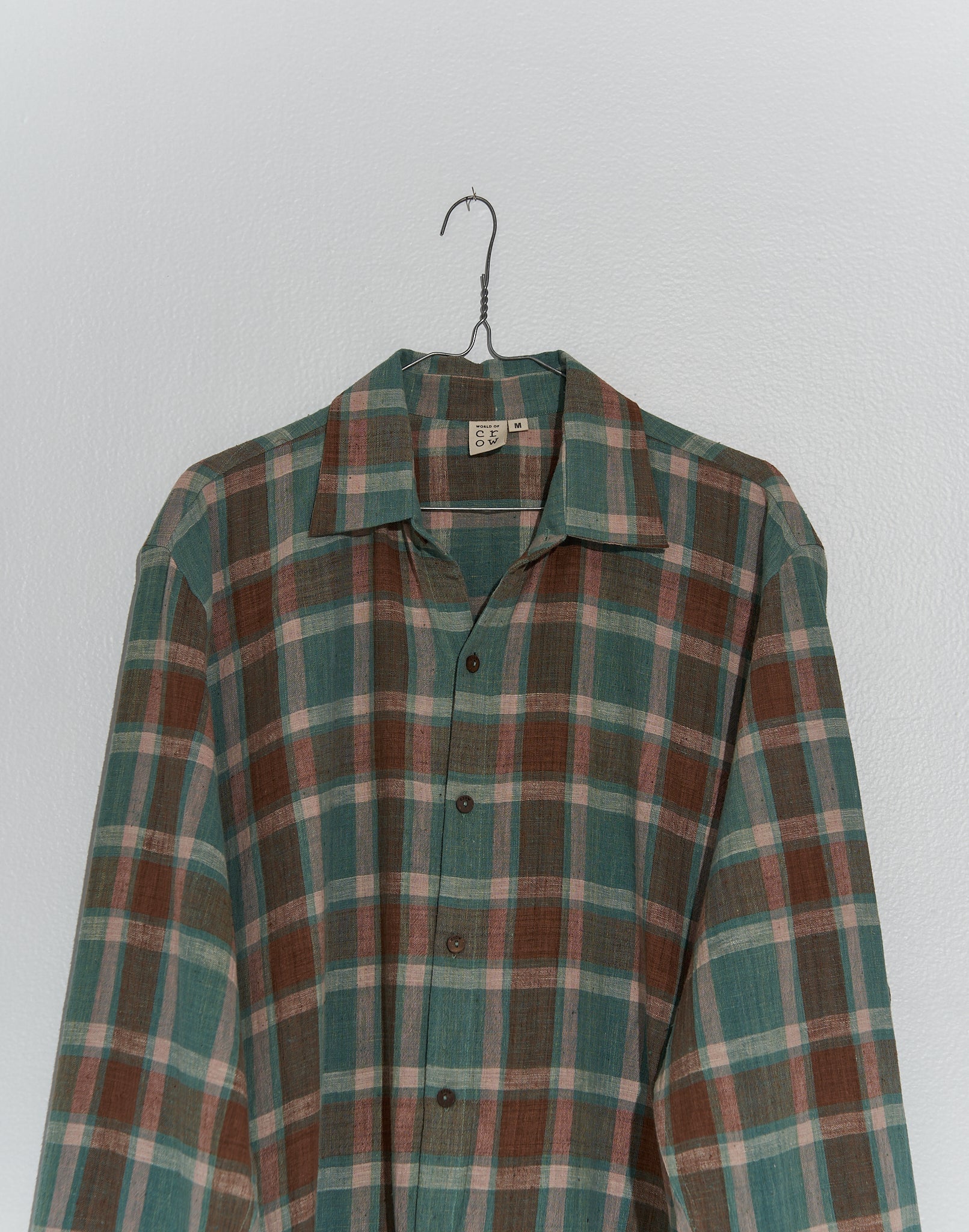 Gingham easy shirt