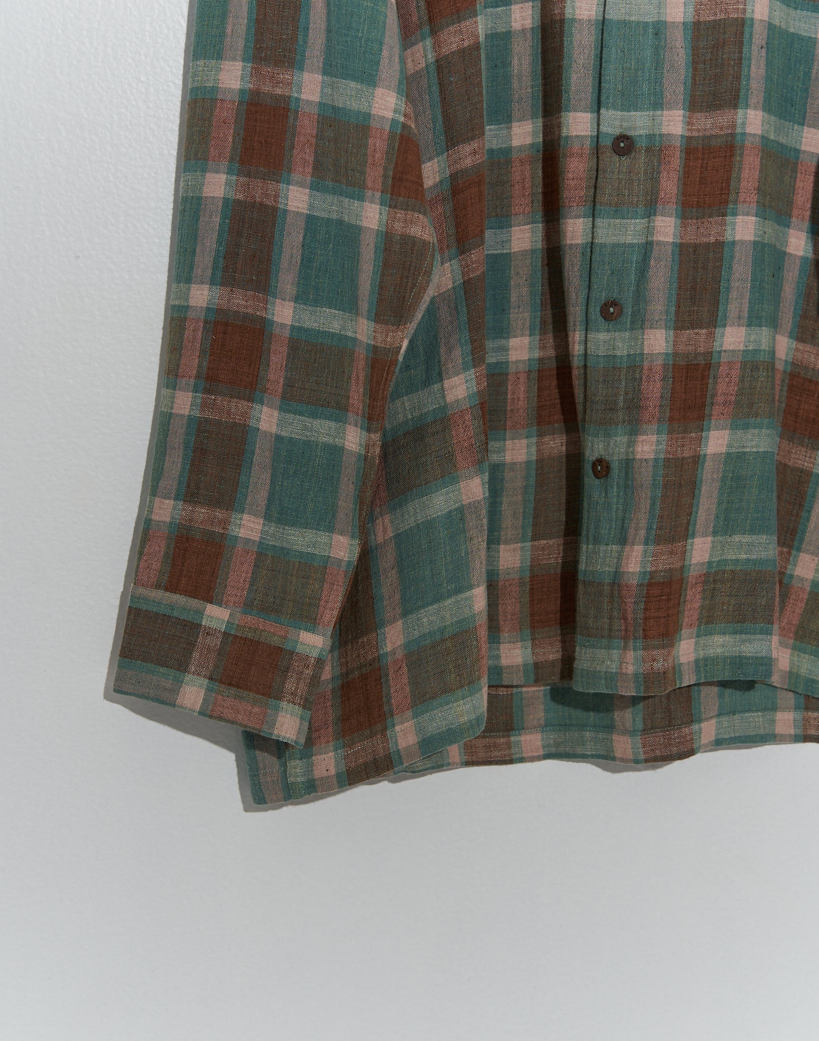 Gingham easy shirt