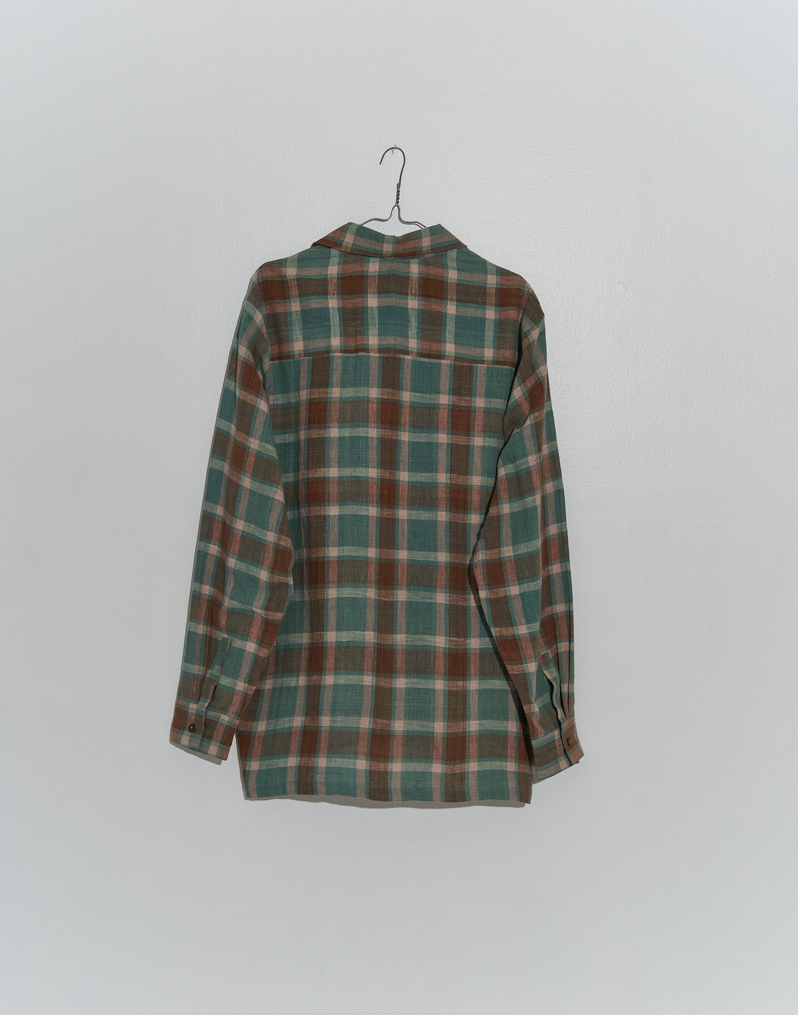 Gingham easy shirt