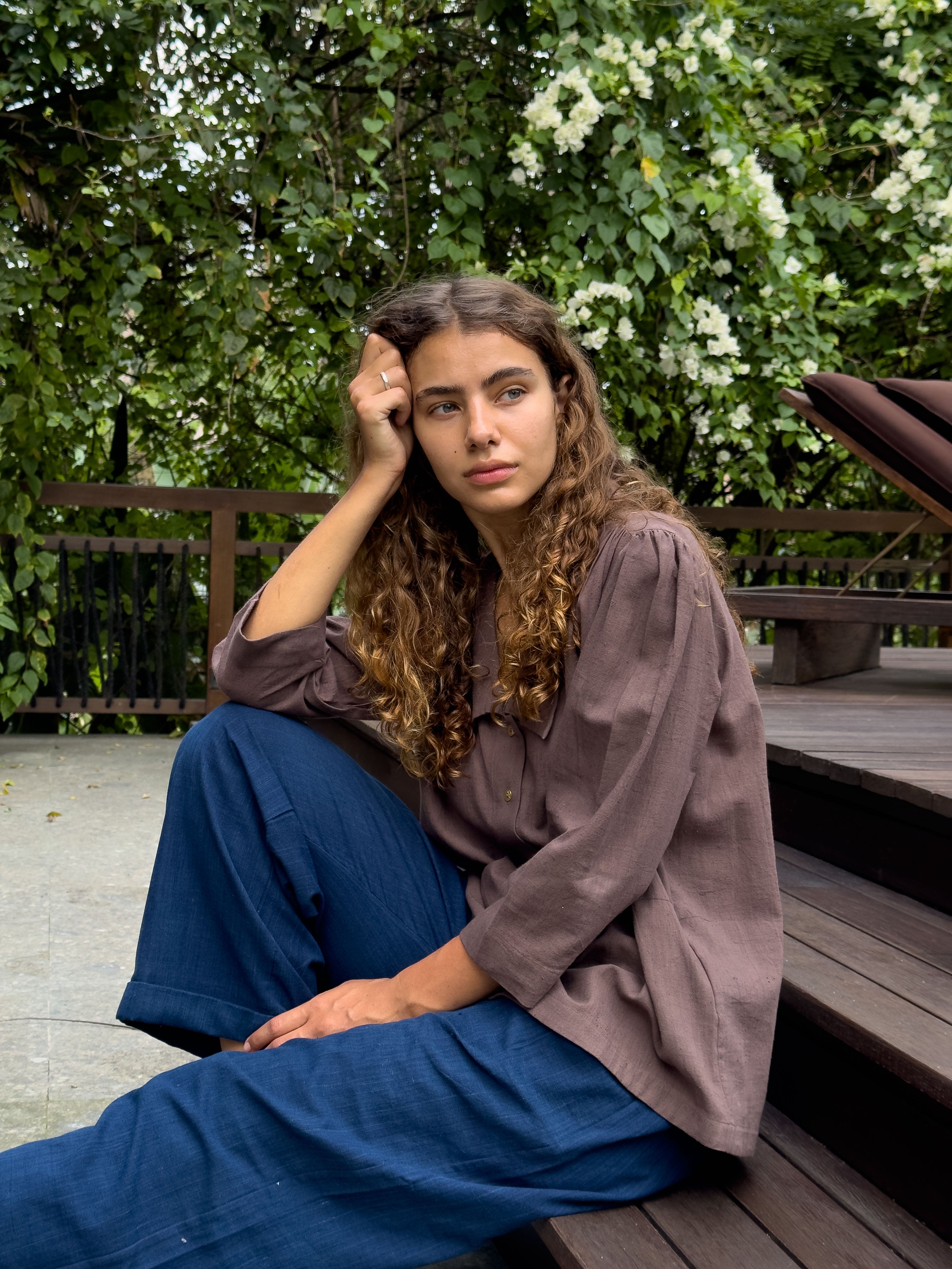 The Autumn Blue Relaxed Pants