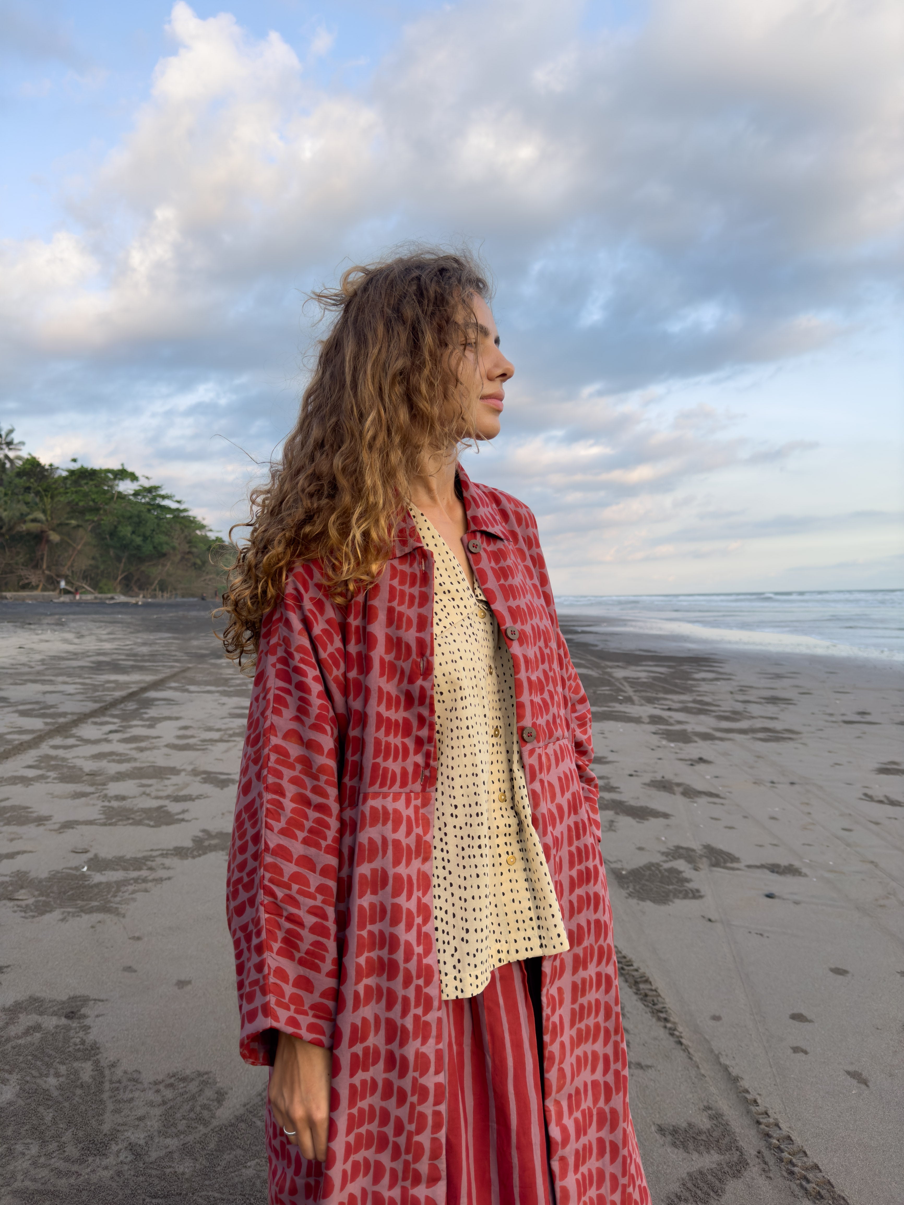 The Red Half Moons Duster Jacket