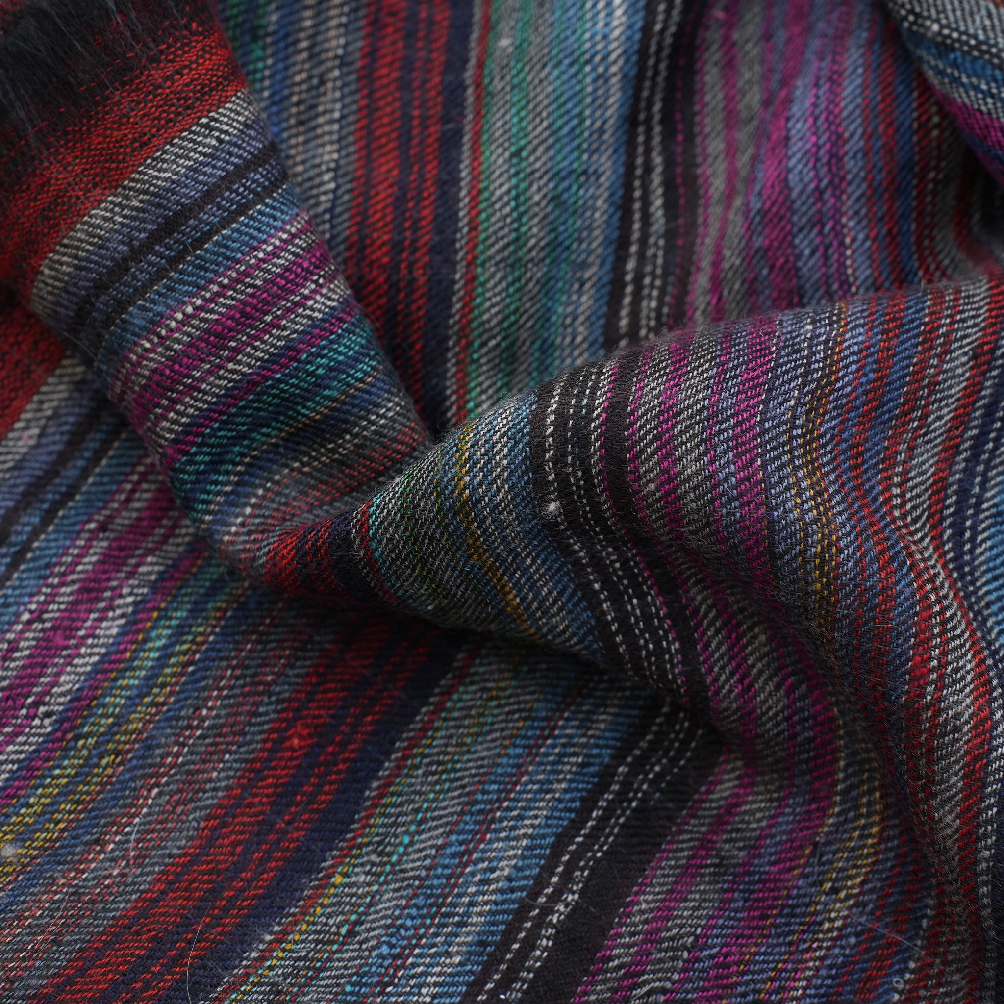 Midnight Stripes Pashmina Shawl