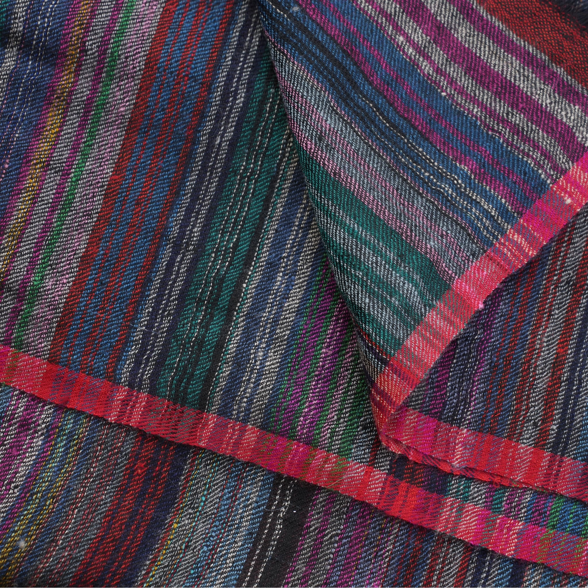 Midnight Stripes Pashmina Shawl