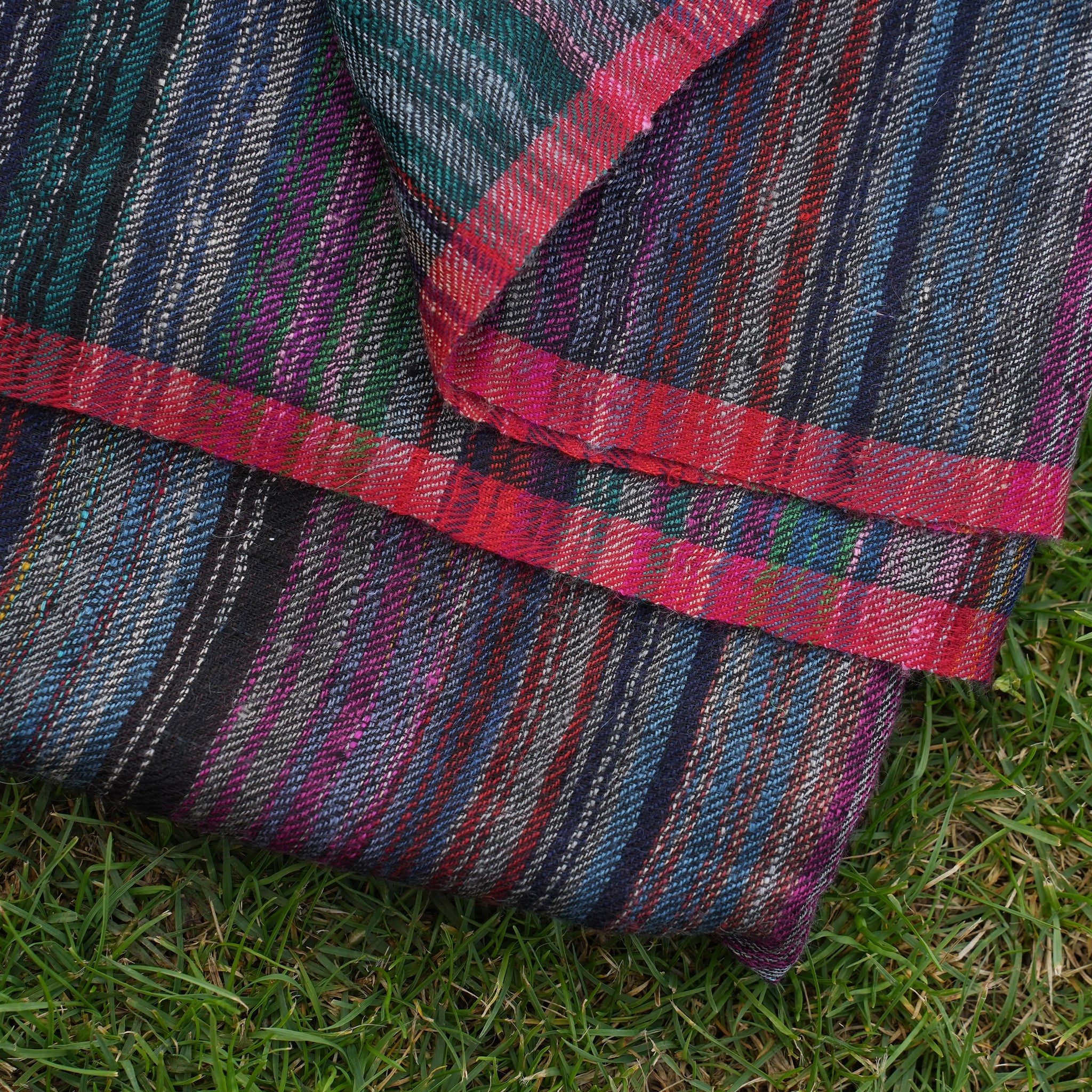 Midnight Stripes Pashmina Shawl