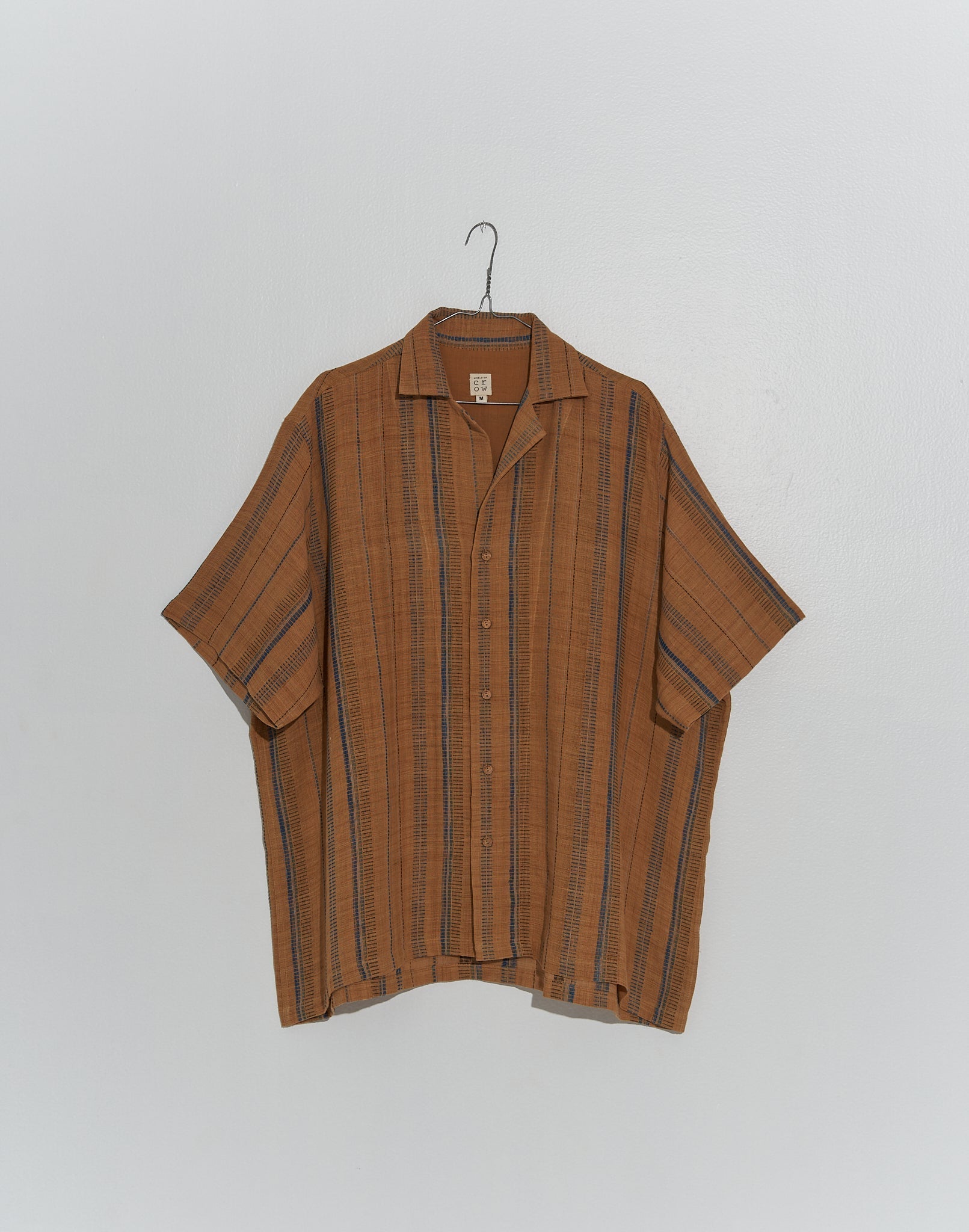 Organic brown boxy shirt
