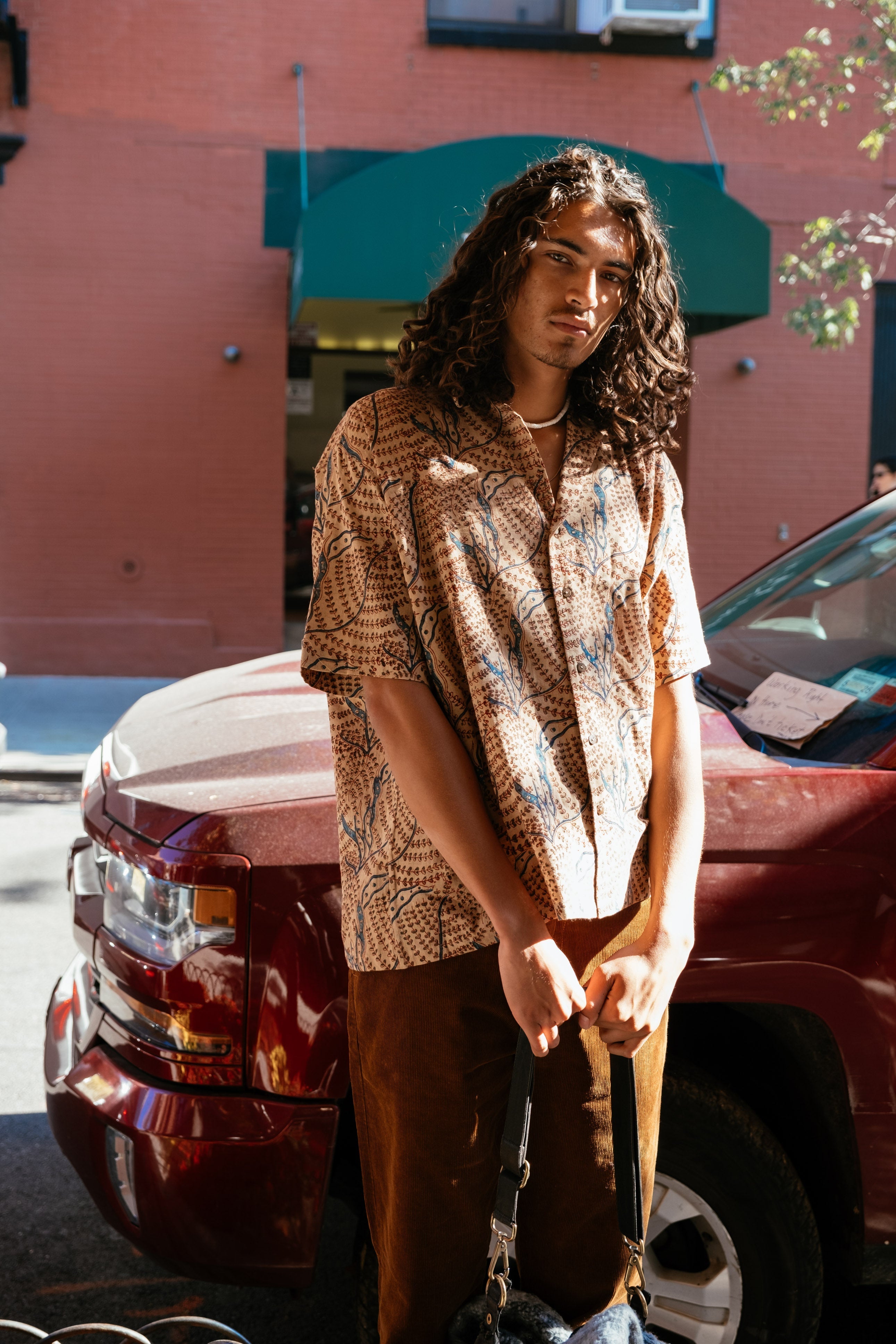 Floral boxy shirt