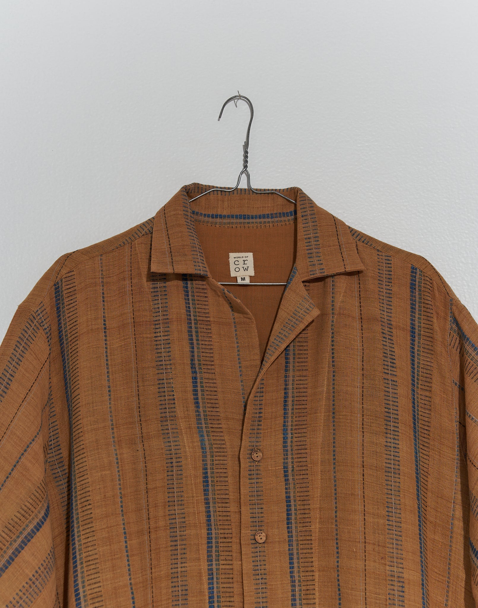 Organic brown boxy shirt