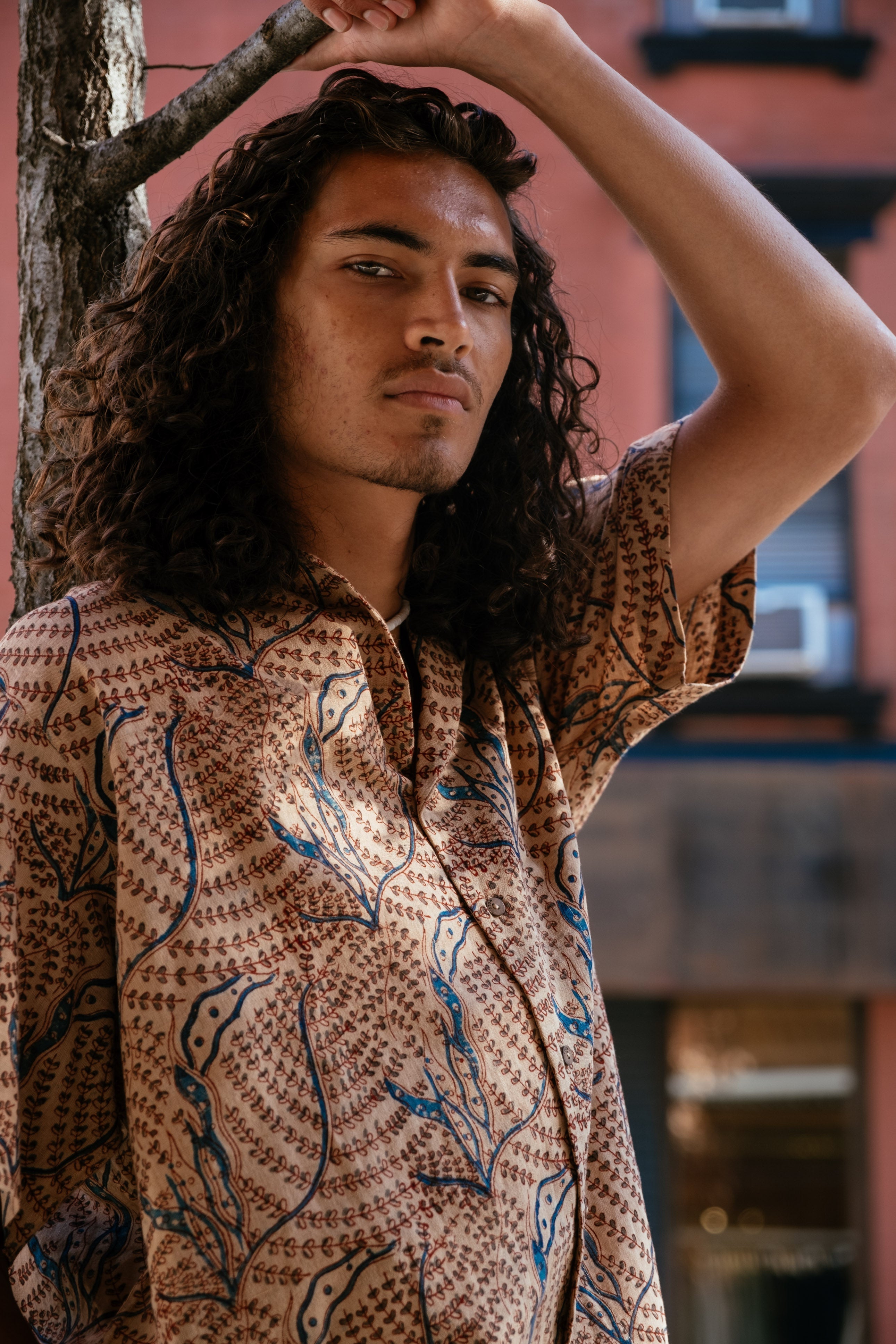 Floral boxy shirt