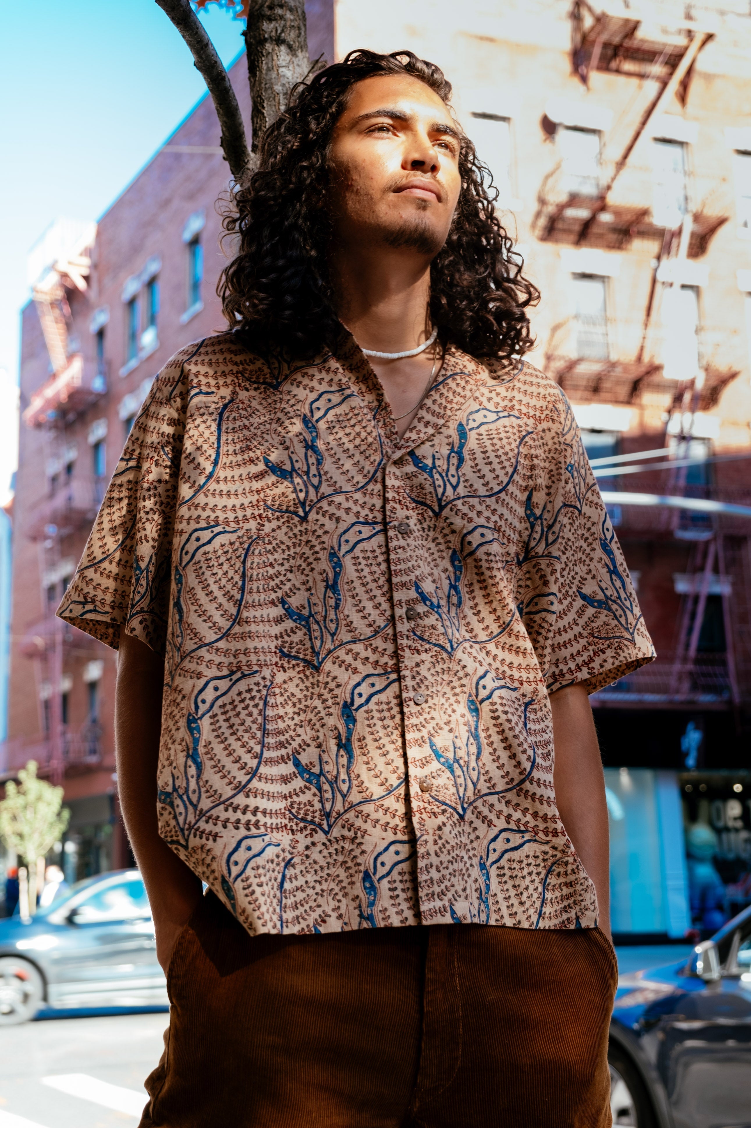 Floral boxy shirt