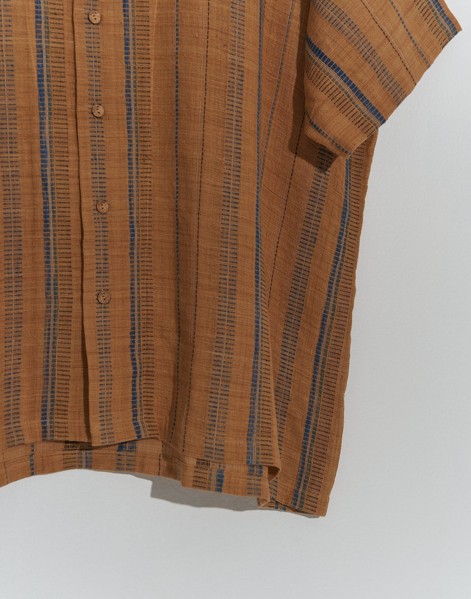 Organic brown boxy shirt