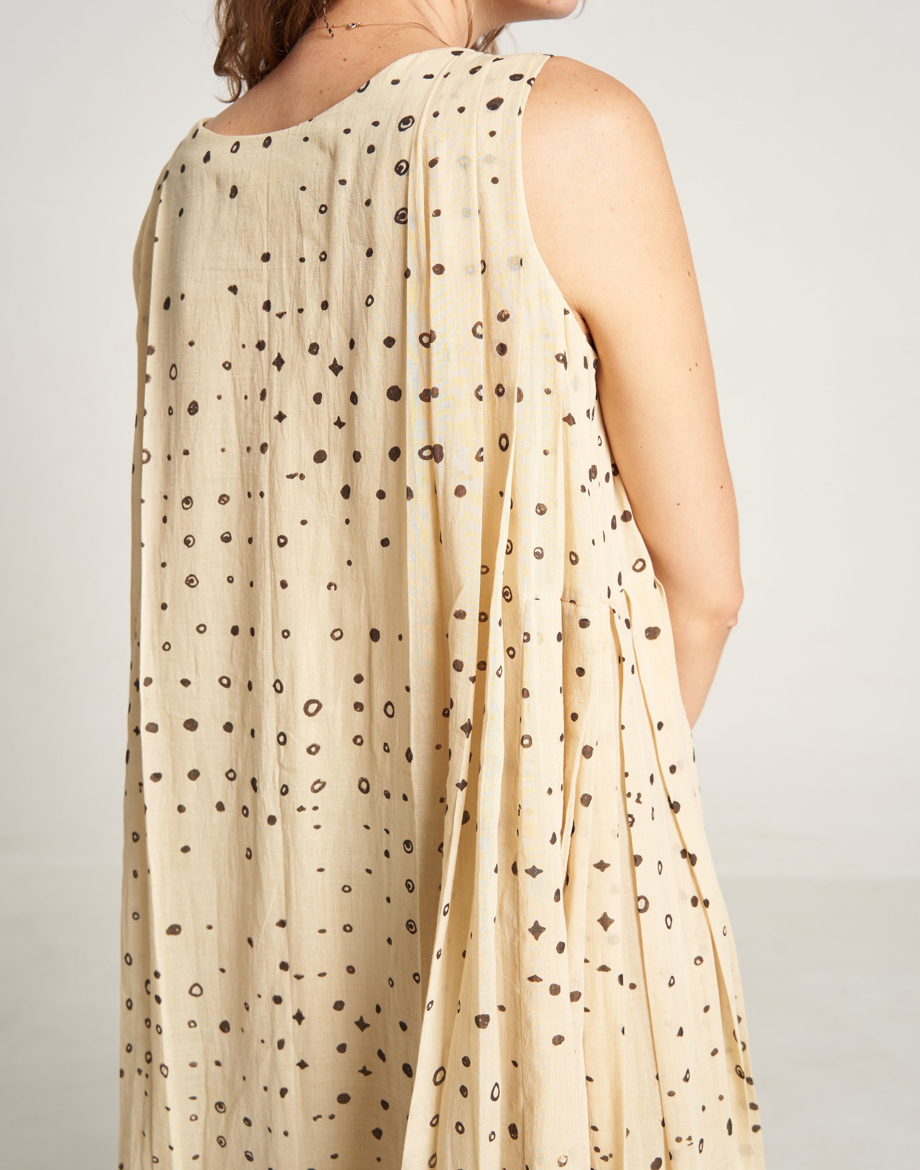 Hand Woven Cotton Buy Pleated Cribble Summer Dress For Women At World of Crow