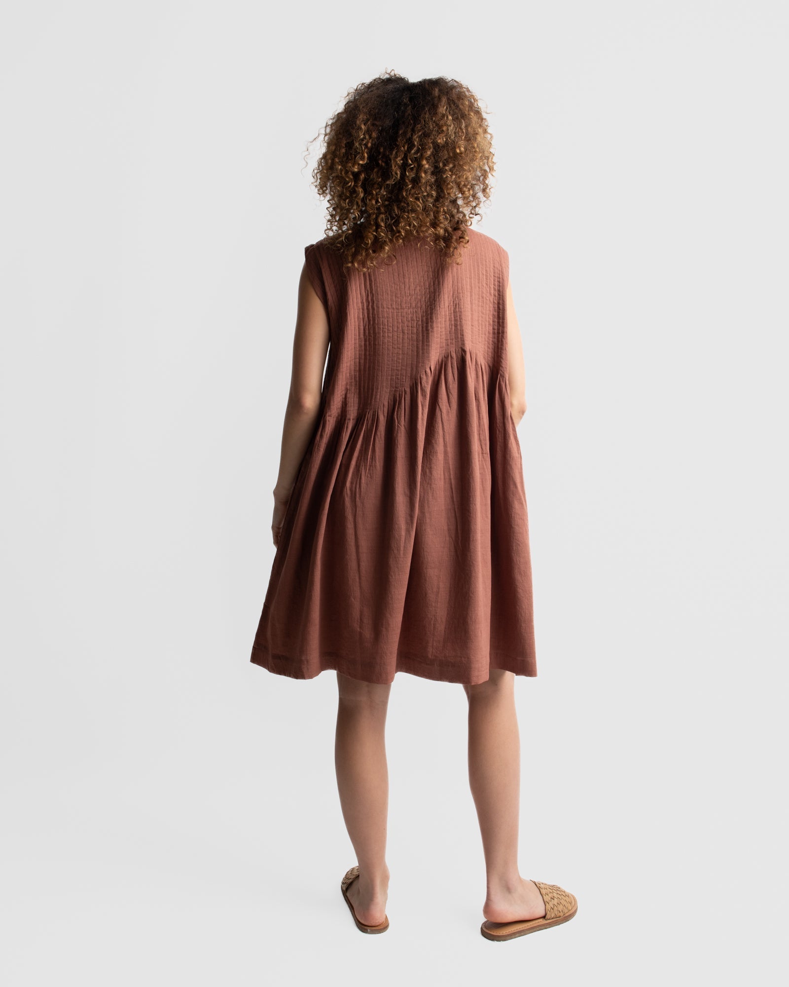 Short chestnut Brown Dress