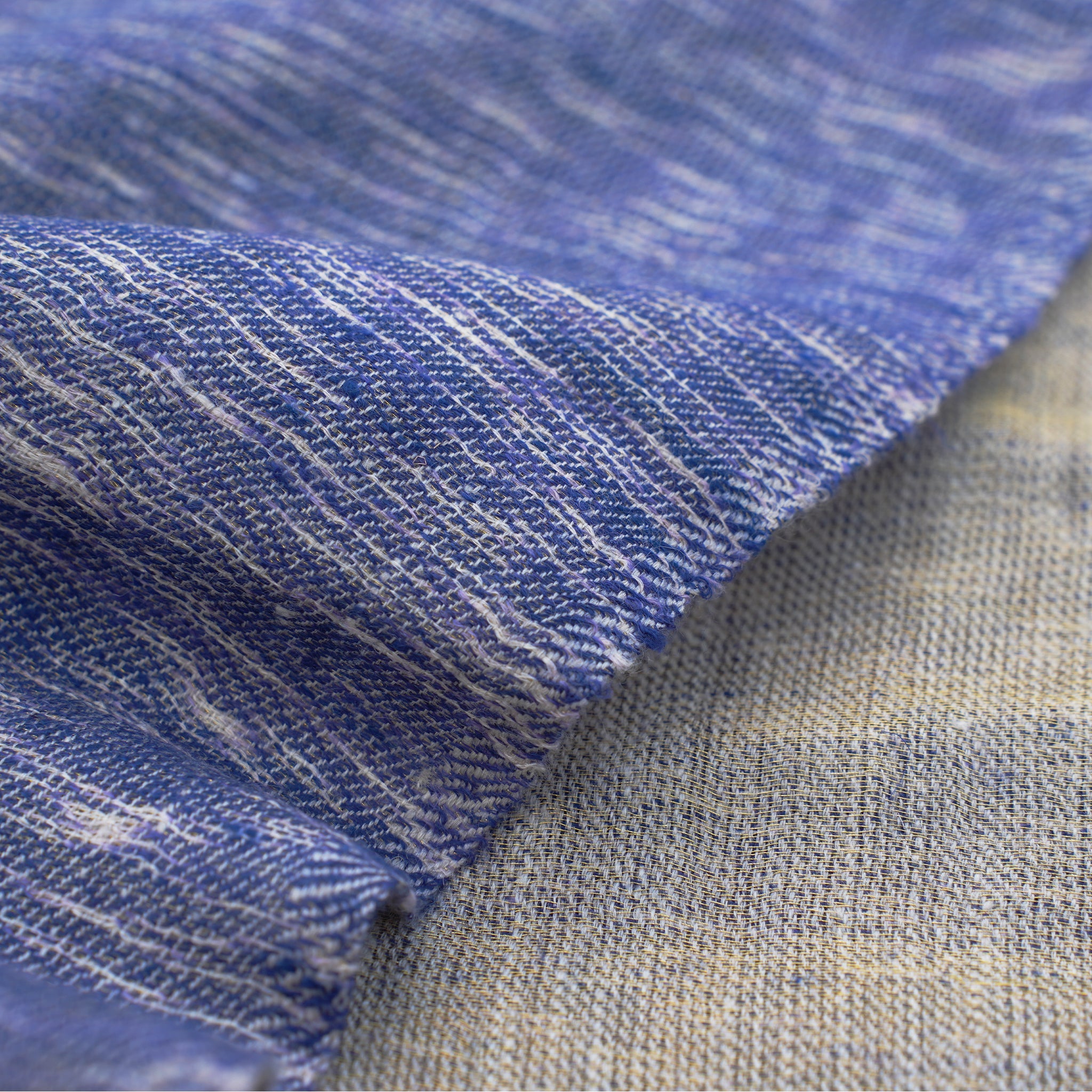 The Golden-Indigo Do Rukha Pashmina stole