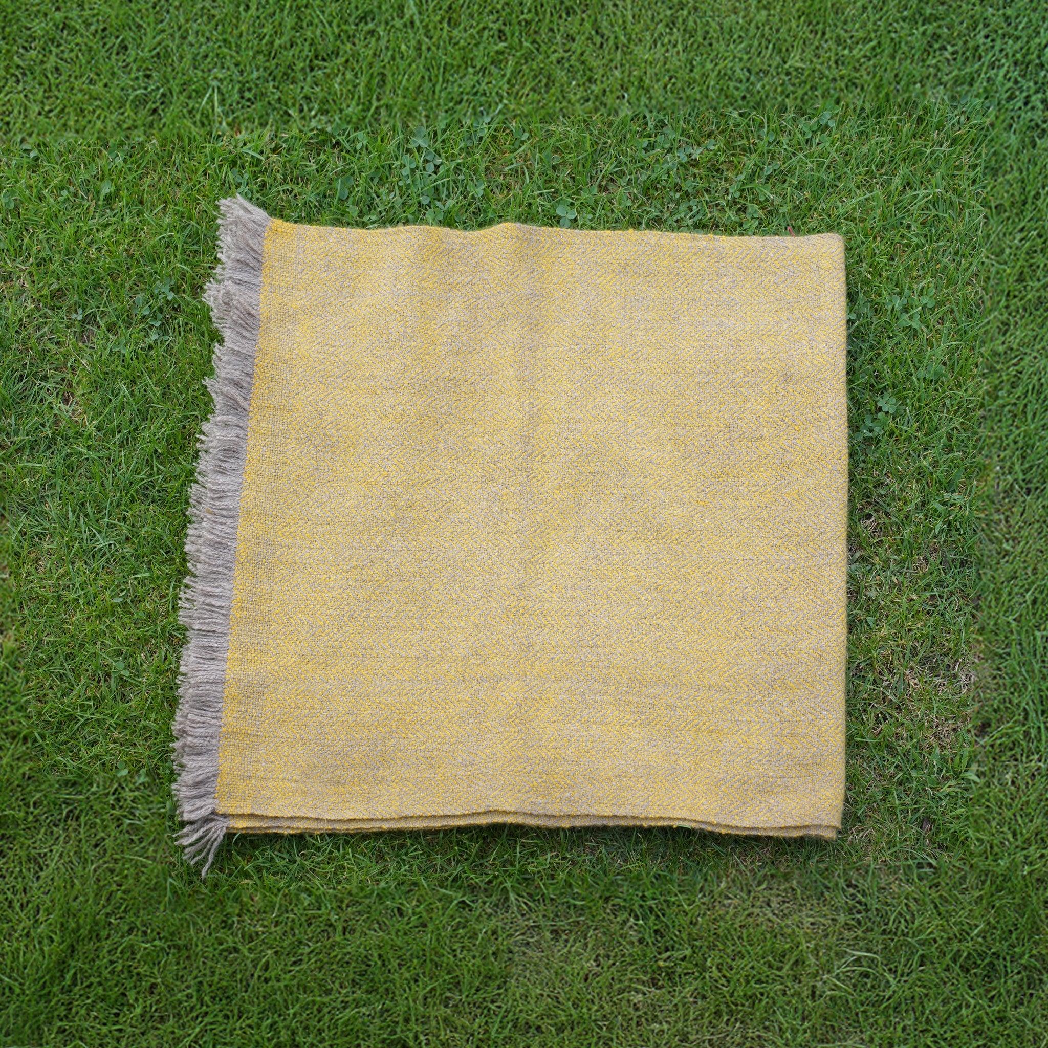 The Herringbone Khaki Muffler