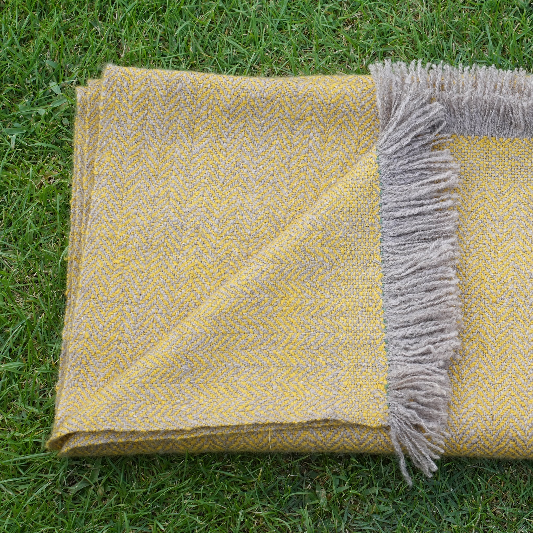 The Herringbone Khaki Muffler