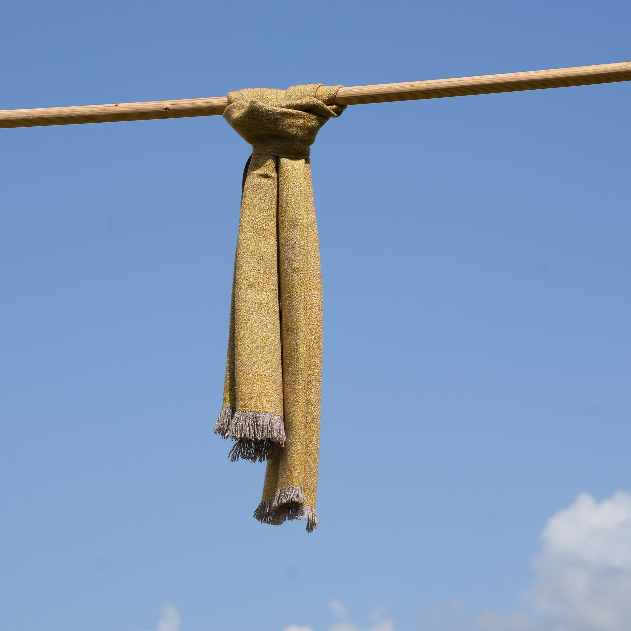 The Herringbone Khaki Muffler