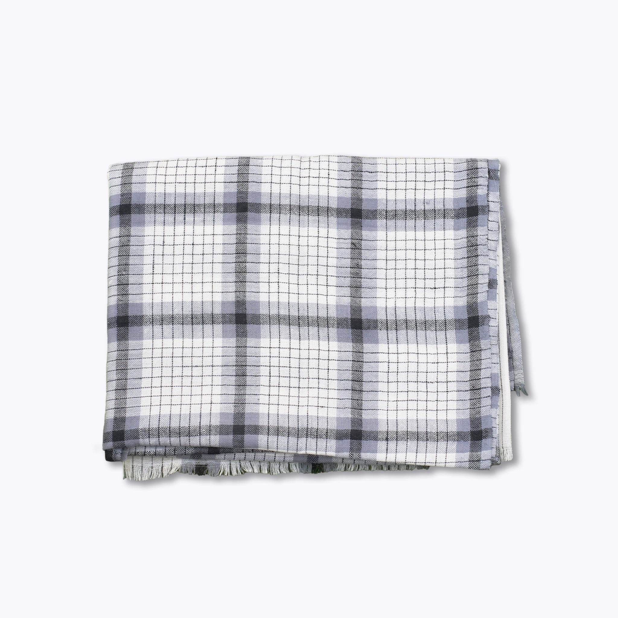 The Timeless Check Pashmina shawl