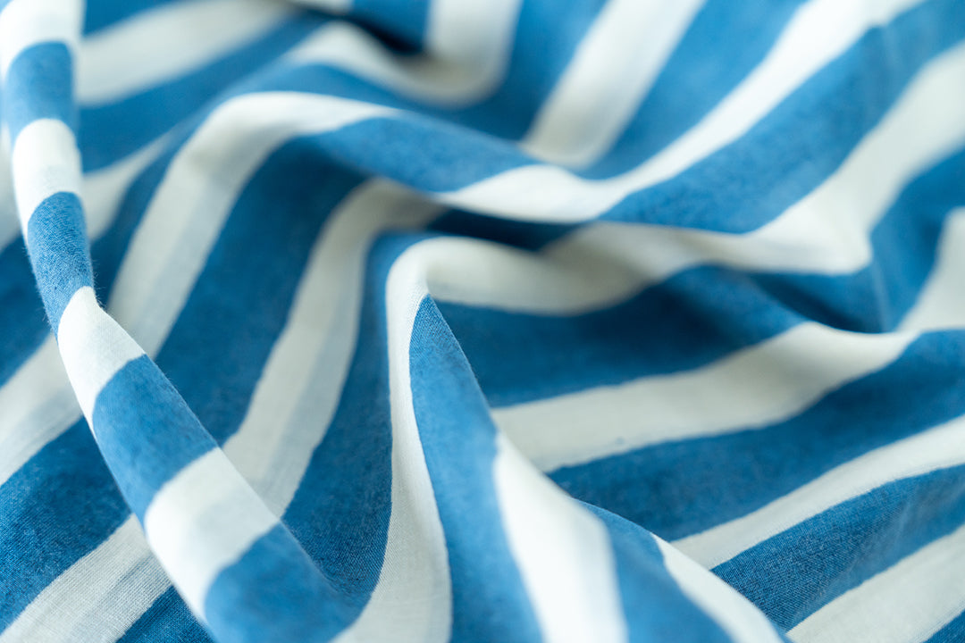 close up of our organic fabric , azo free dye