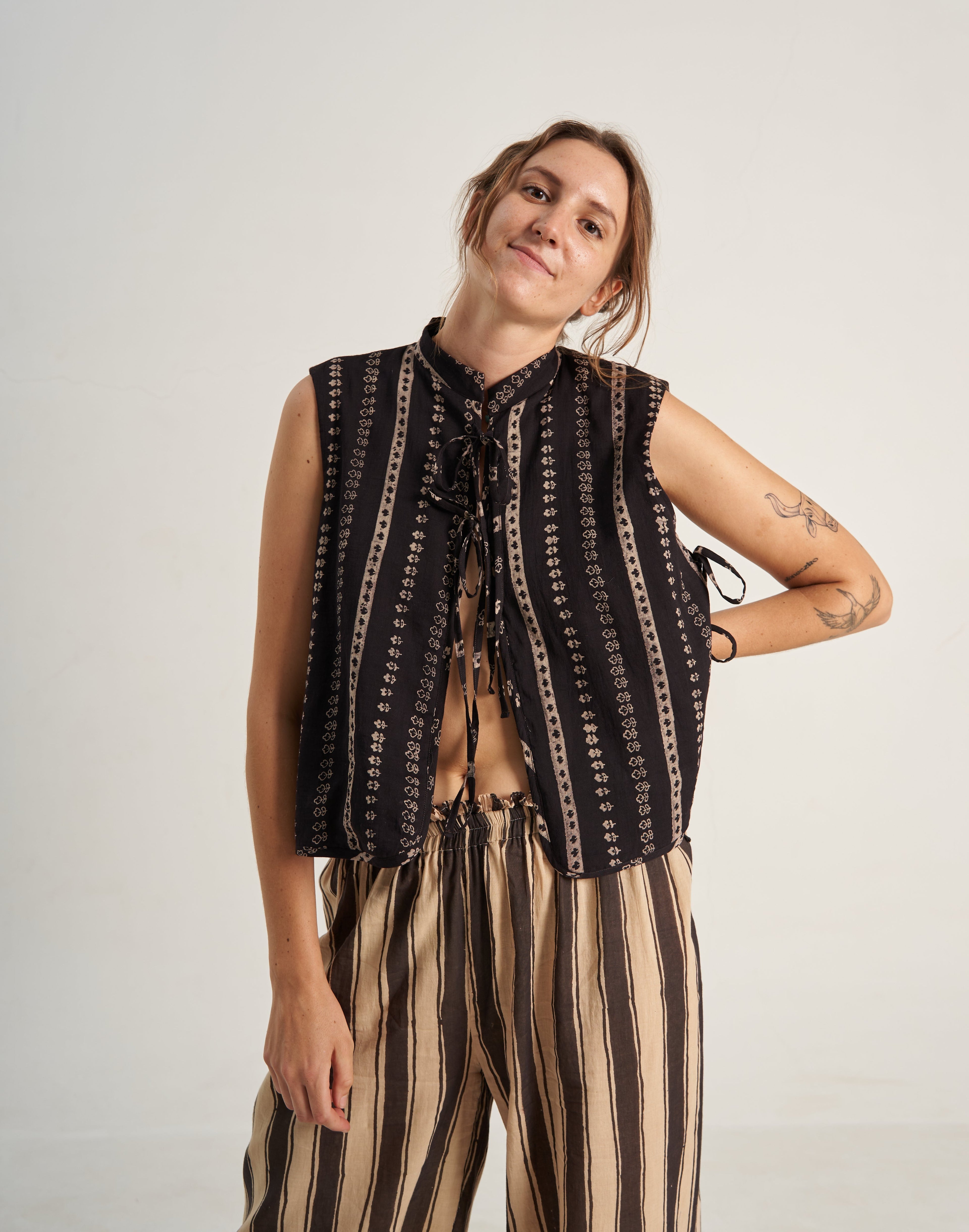 Vintage cotton gilet