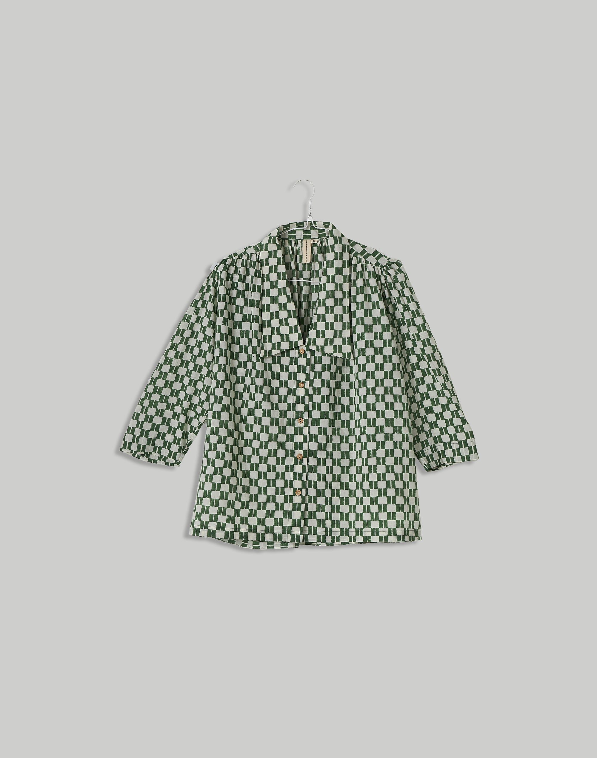 Vintage Green Block Shirt