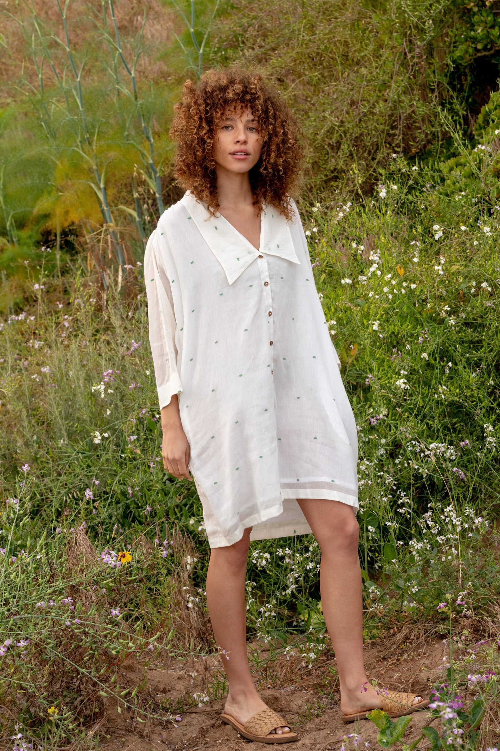 Vintage White Shirt Dress