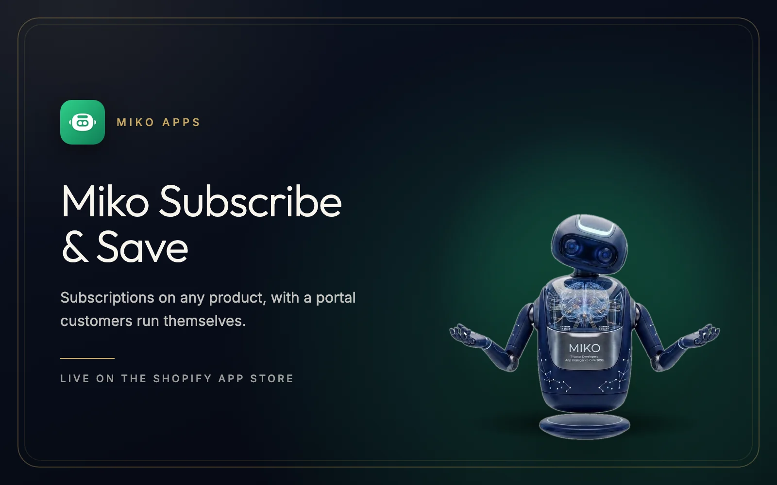 Miko Subscribe and Save subscription options shown on a Shopify product page
