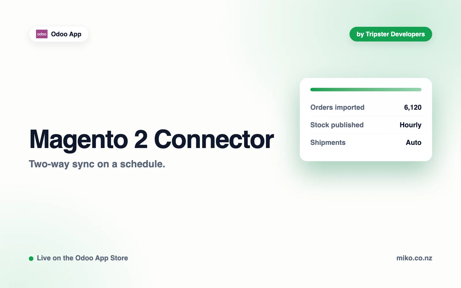 Magento 2 Connector for Odoo by Tripster Developers