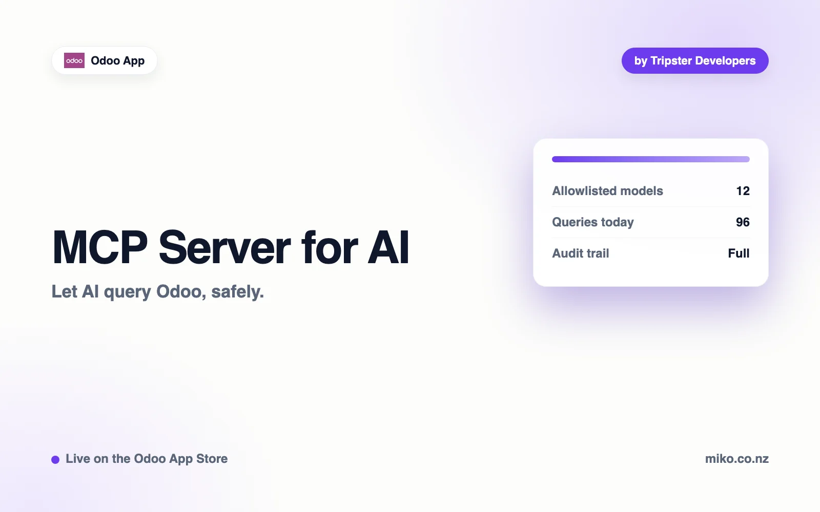 MCP Server for Odoo by Tripster Developers