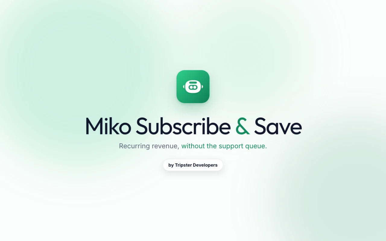 Miko Subscribe and Save showing subscription options on a Shopify product page