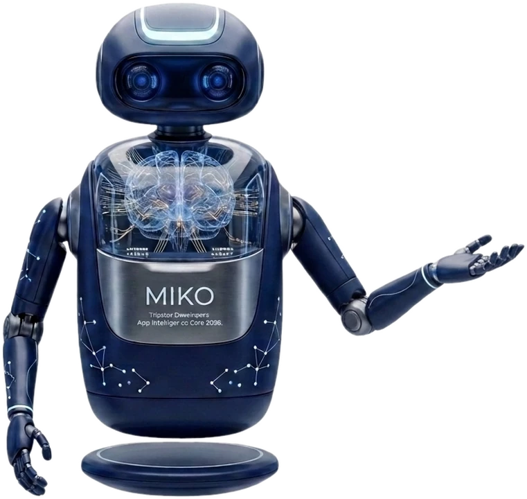 Miko robot mascot