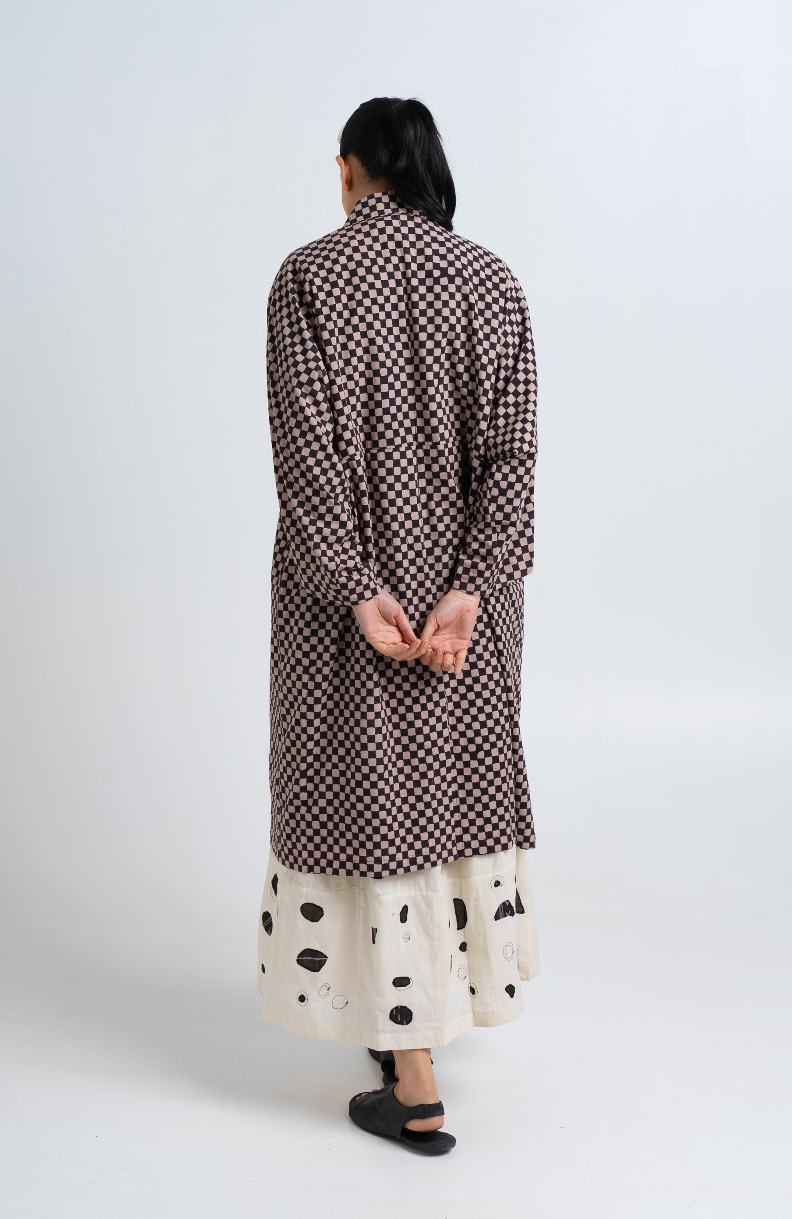 Lightweight Checkered Duster jacket