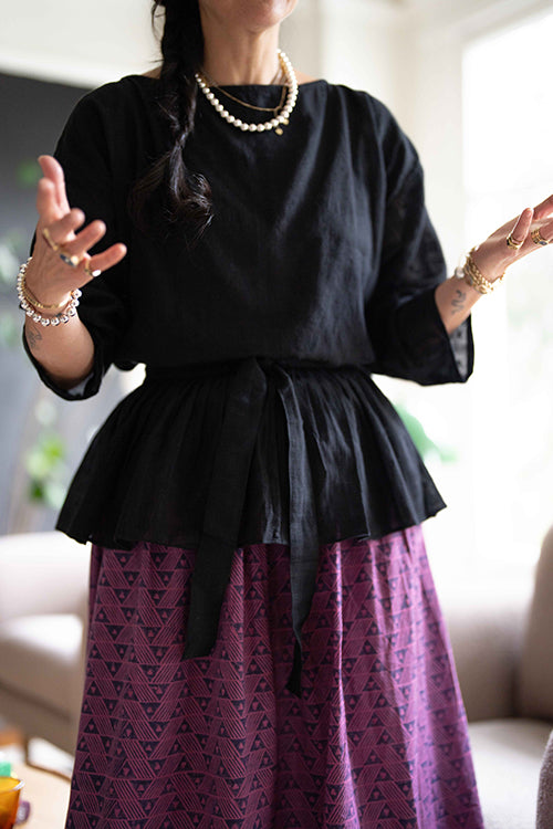 Feather Skirt Tie Up Frill