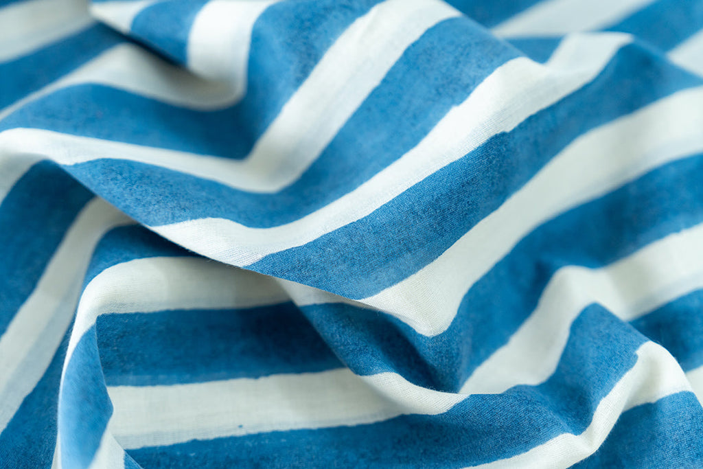 Blue Lined Get-Away Dress