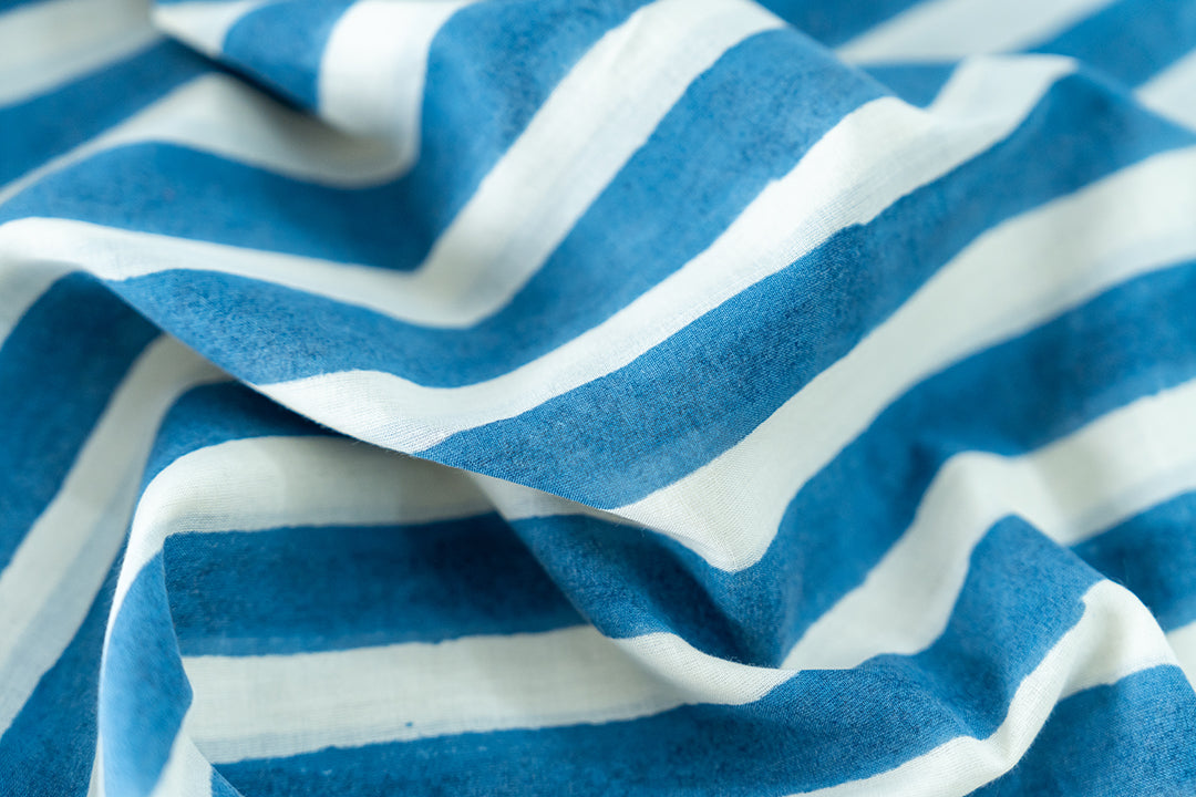 Blue Lined Get-Away Dress