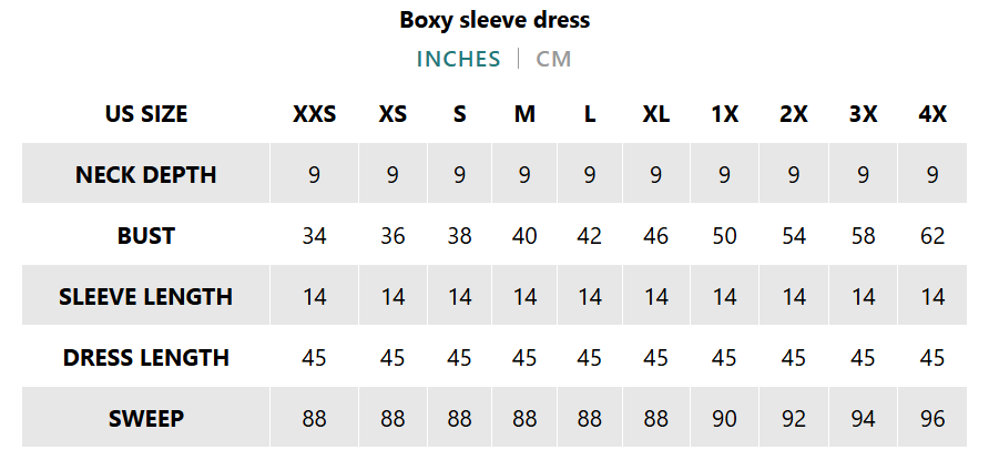 Boxy Sleeve Summer Dress