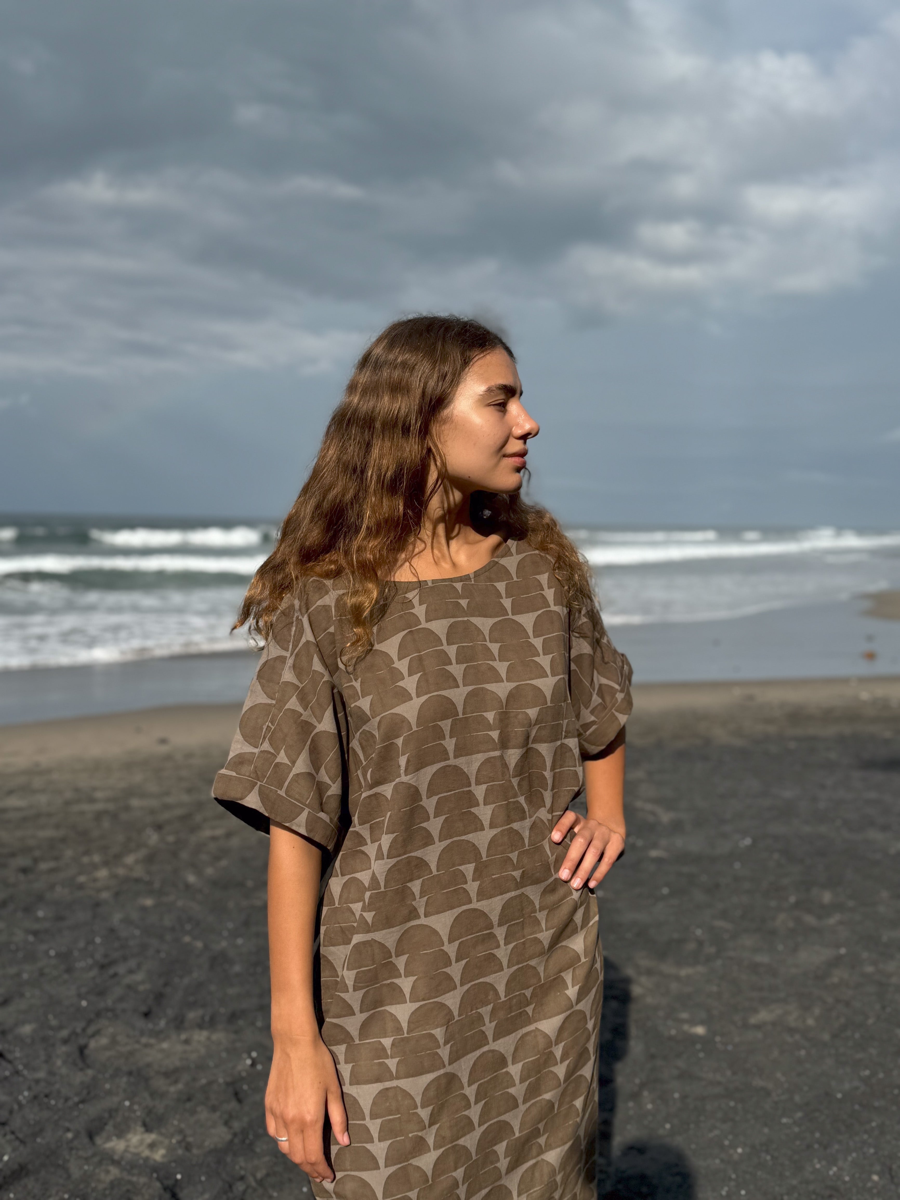 The Half Moons Brown Dress