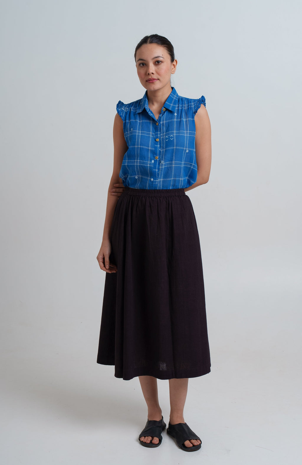 Indigo Mary Oliver Top