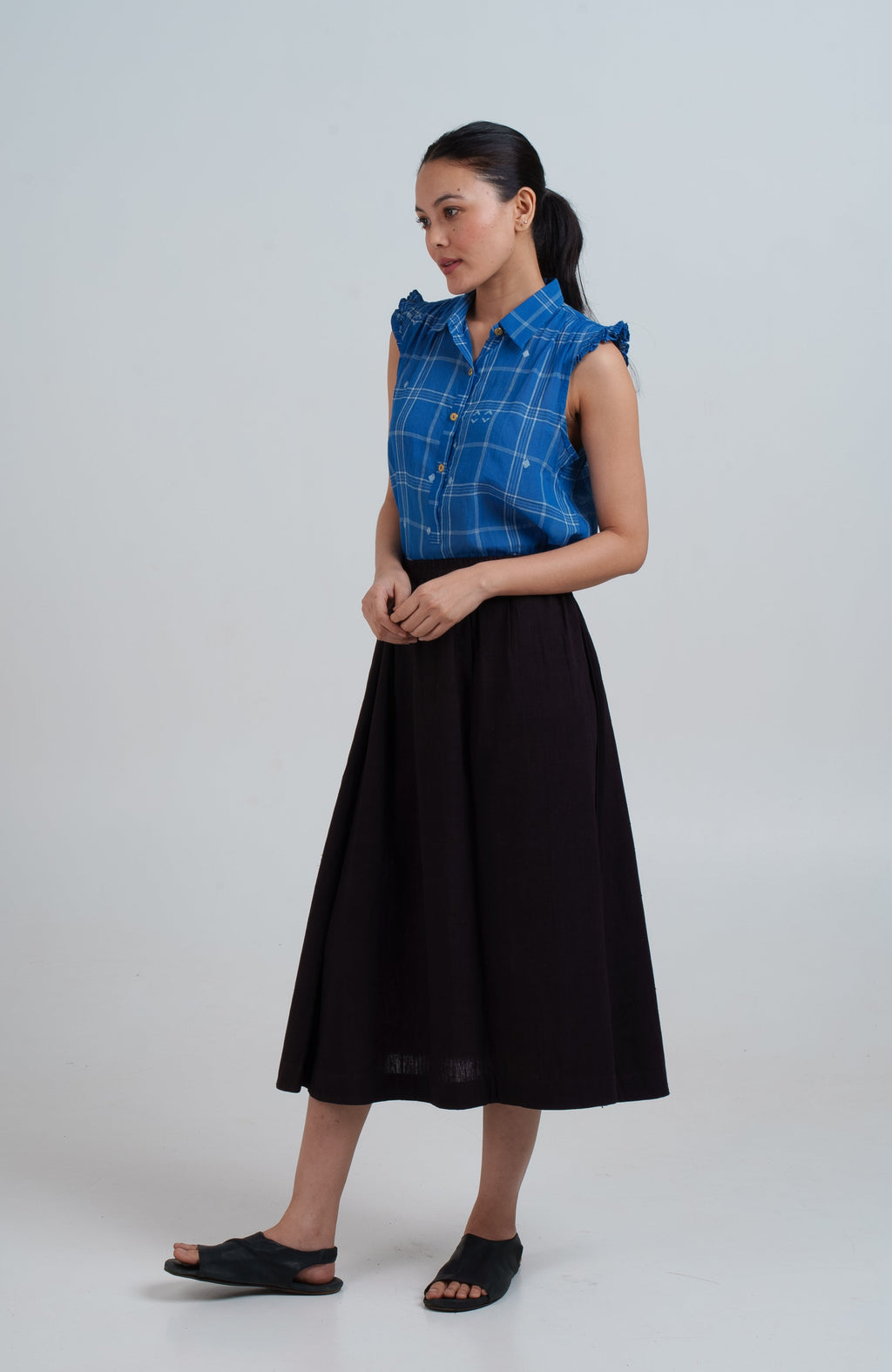 Indigo Mary Oliver Top