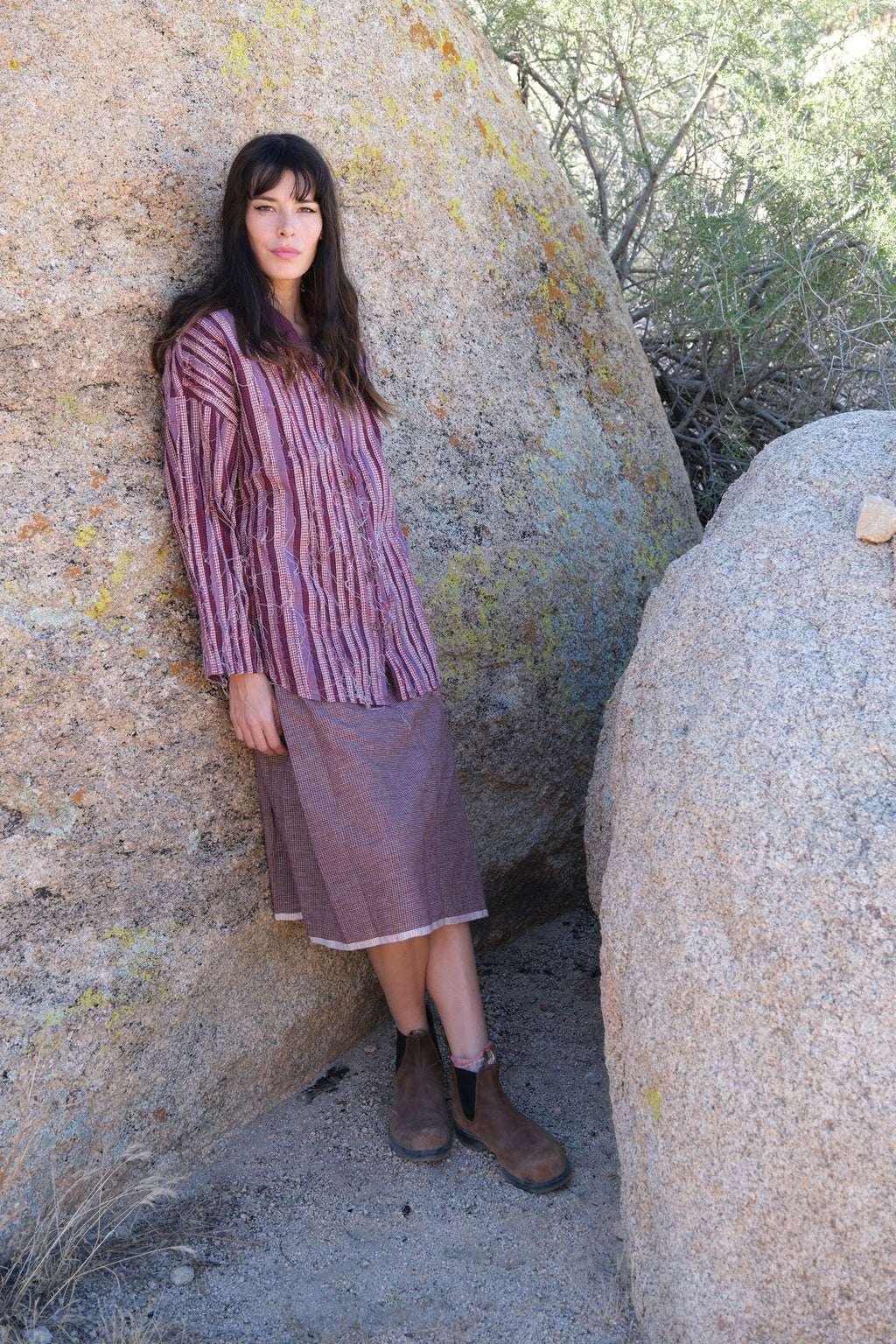 Upcycled Fuchsia shirt