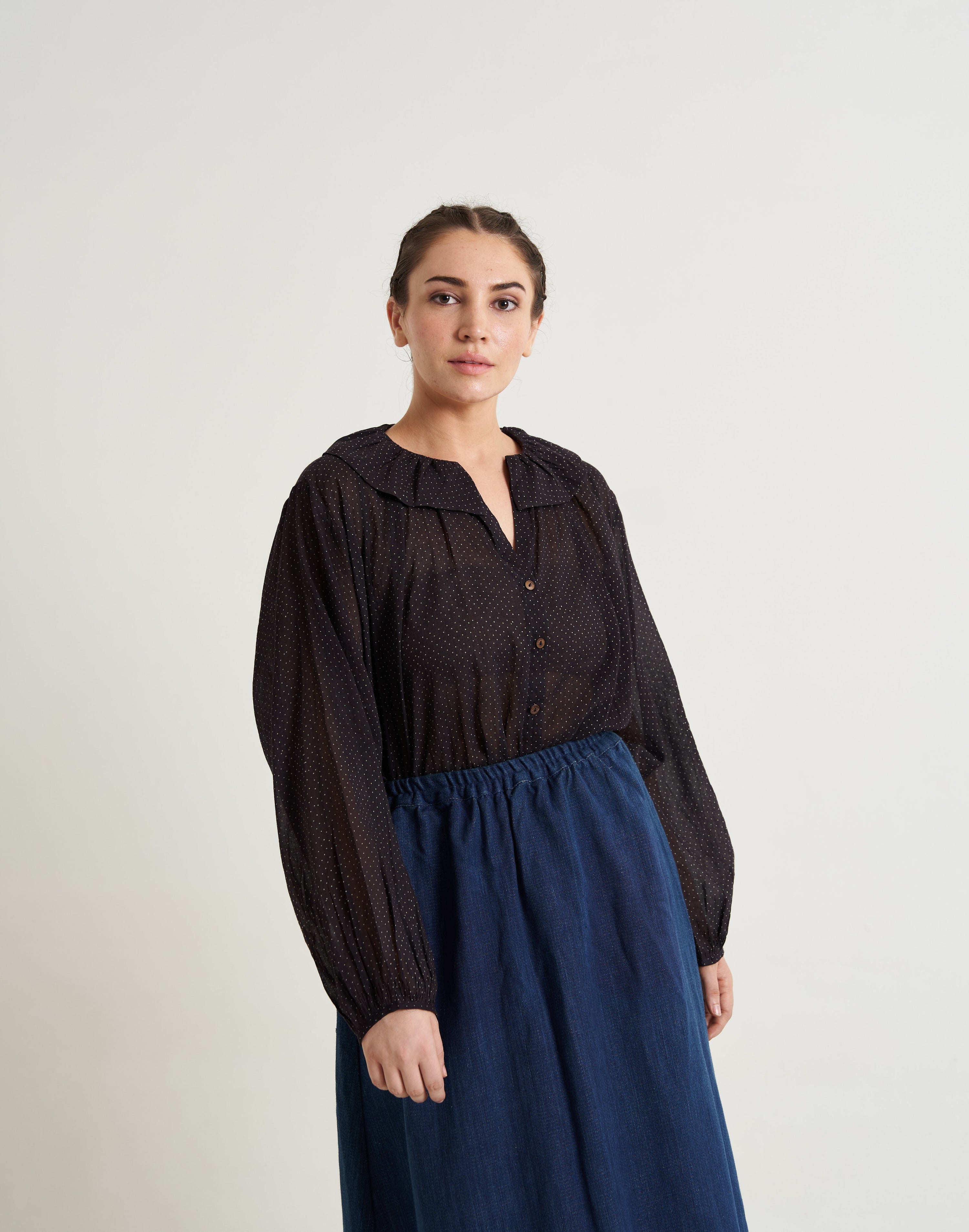 Easy polka everyday shirt, fall sweater dresses for women, fall women's dress for pictures, plus size fall dresses for women, women fall color dresses