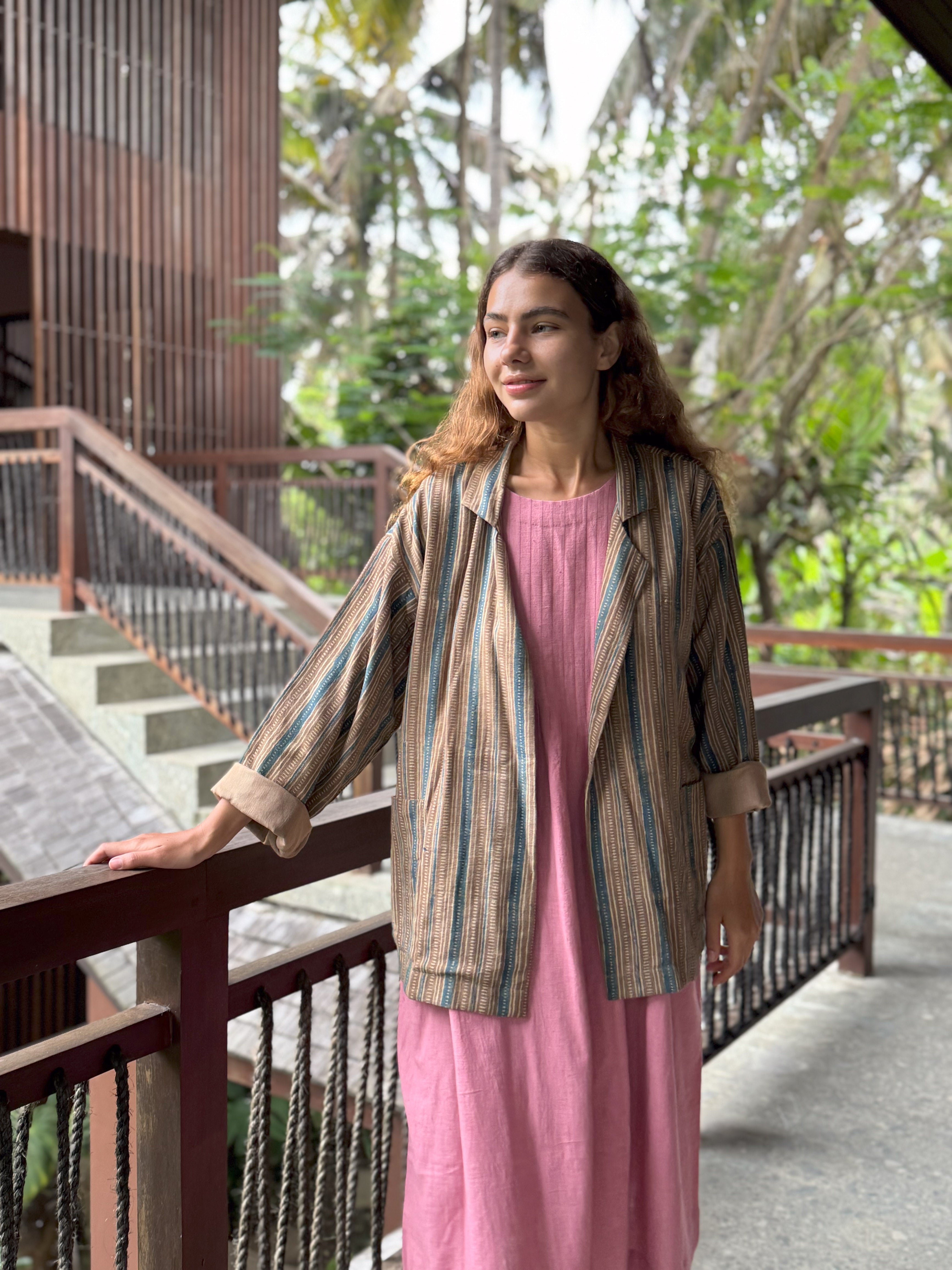 Rose Pleated Minimal Dress