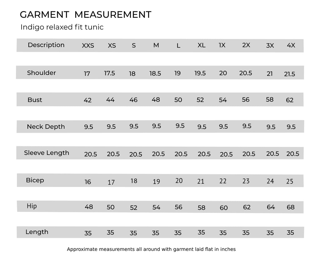 Indigo relaxed fit tunic