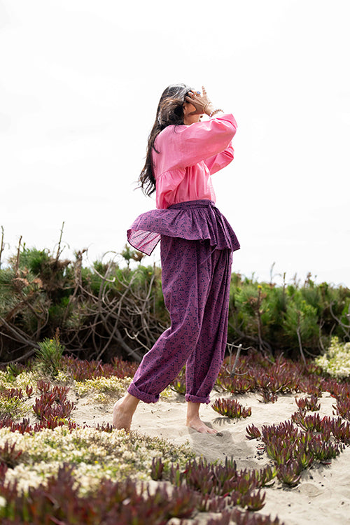 Magenta Tie Up Frill