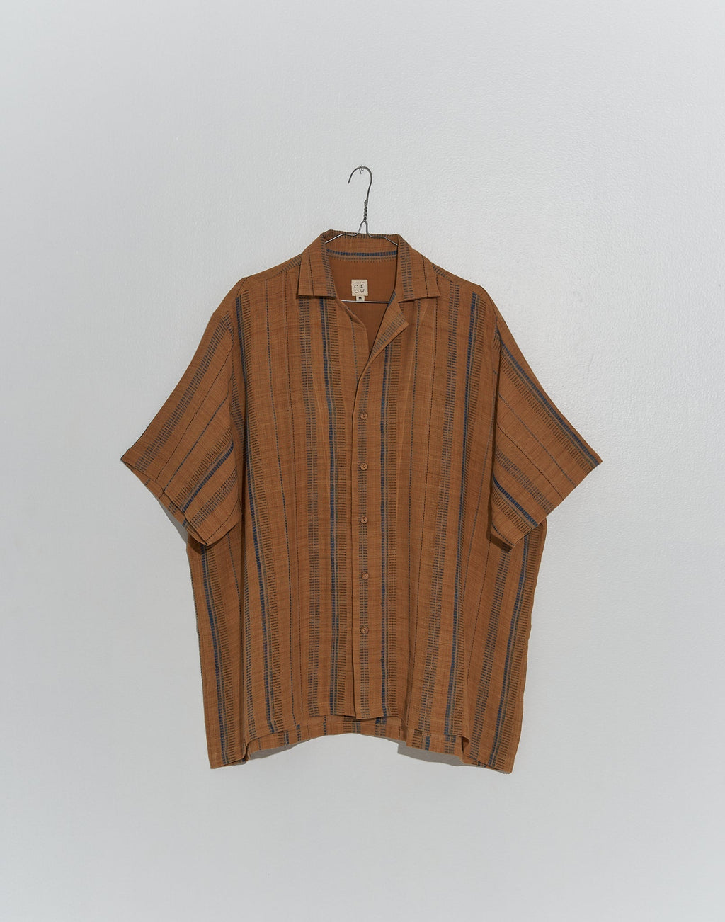 Organic brown boxy shirt