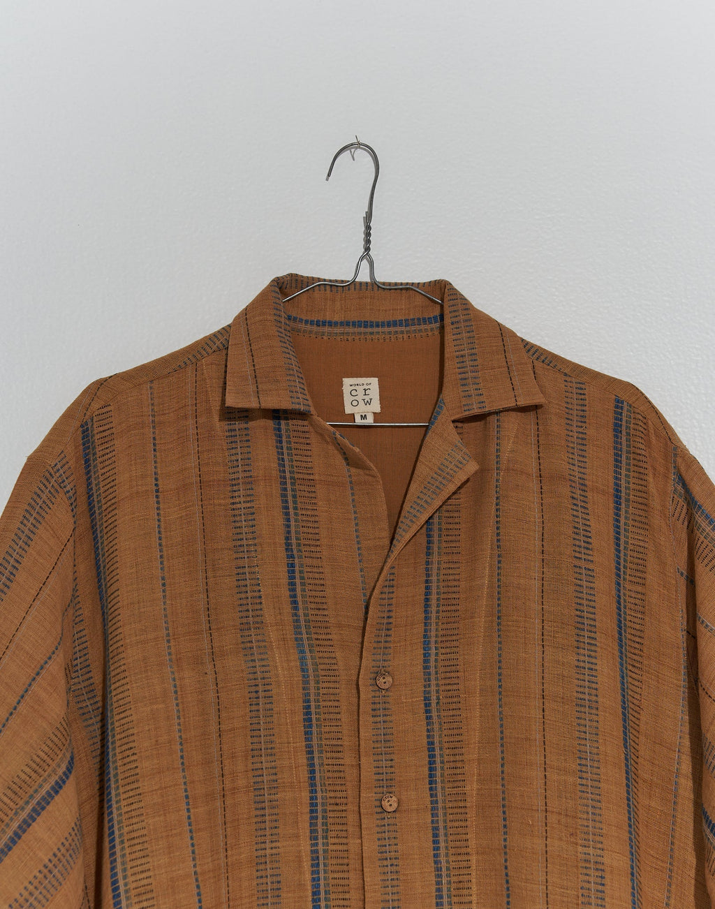Organic brown boxy shirt