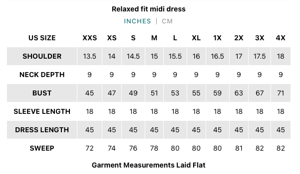 Relaxed fit midi dress