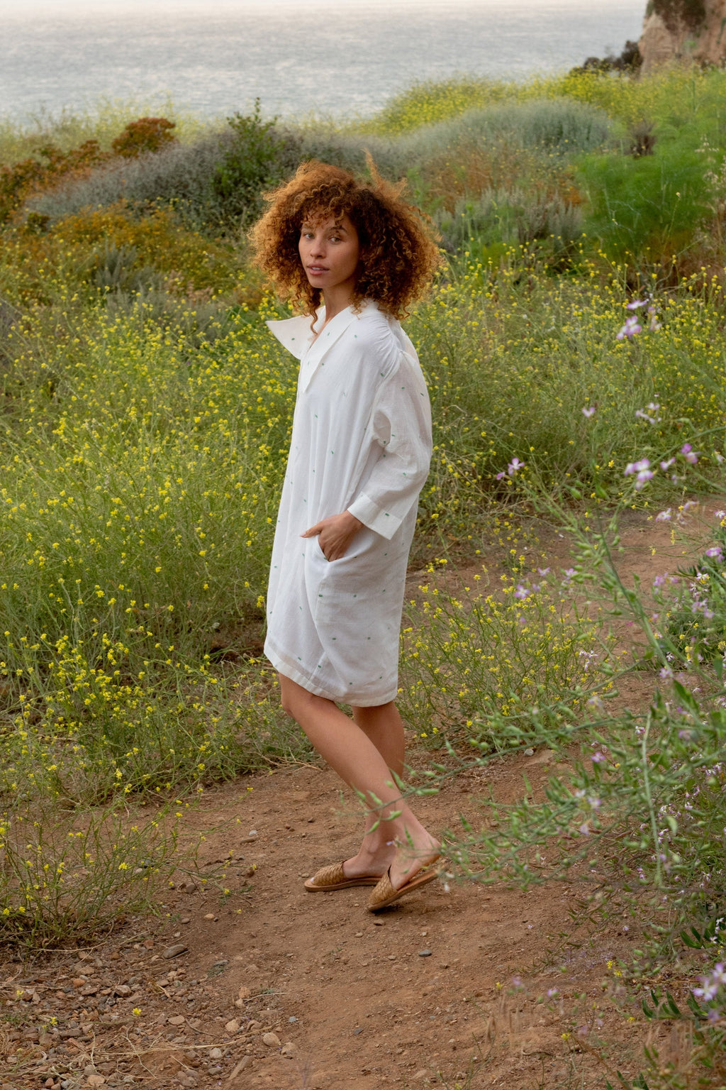 Vintage White Shirt Dress